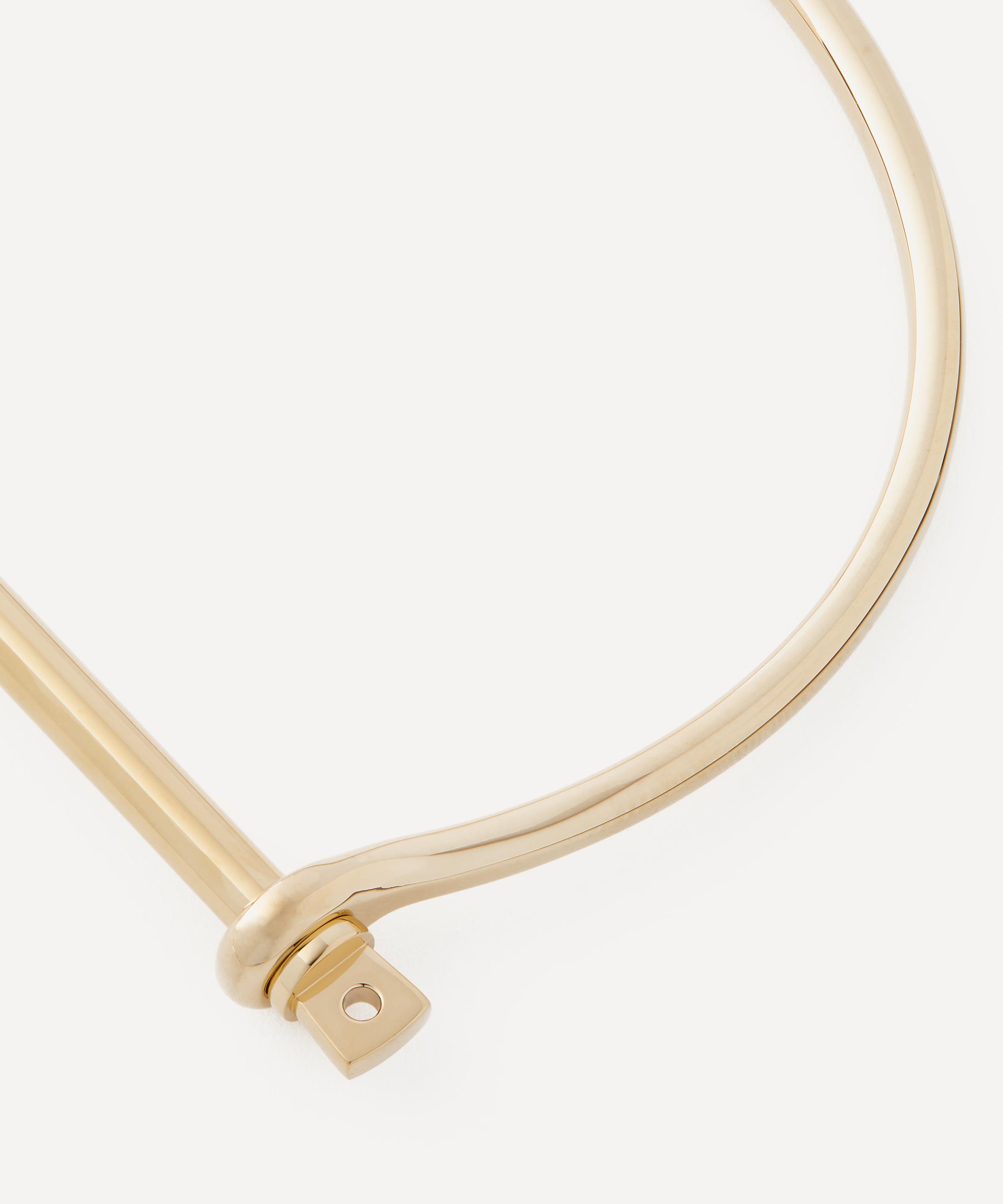 Miansai - 18ct Gold-Plated Thin Screw Cuff Bracelet image number 1