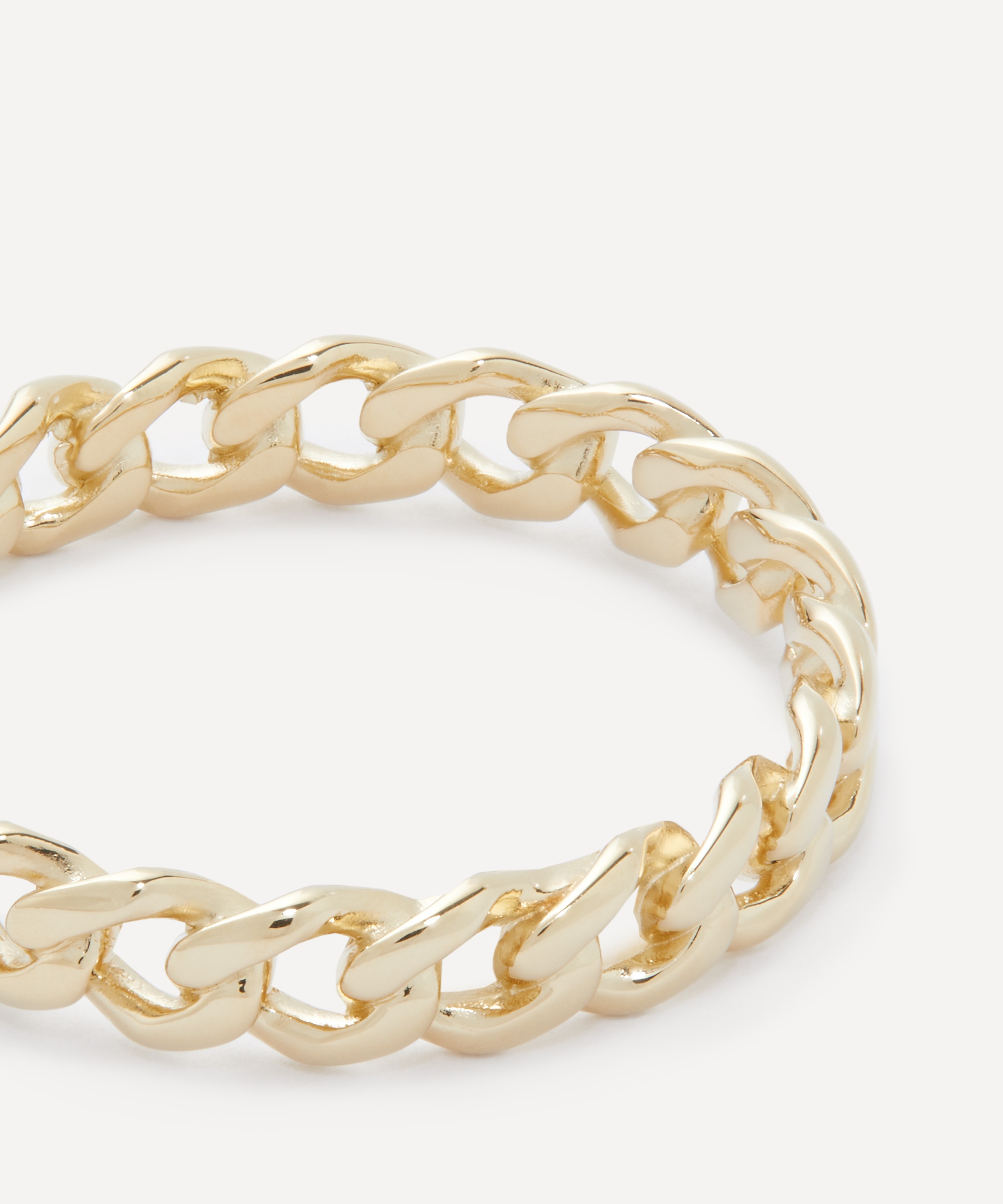 Miansai - 14ct Gold-Plated Vermeil Silver Cuban Link Ring image number 1