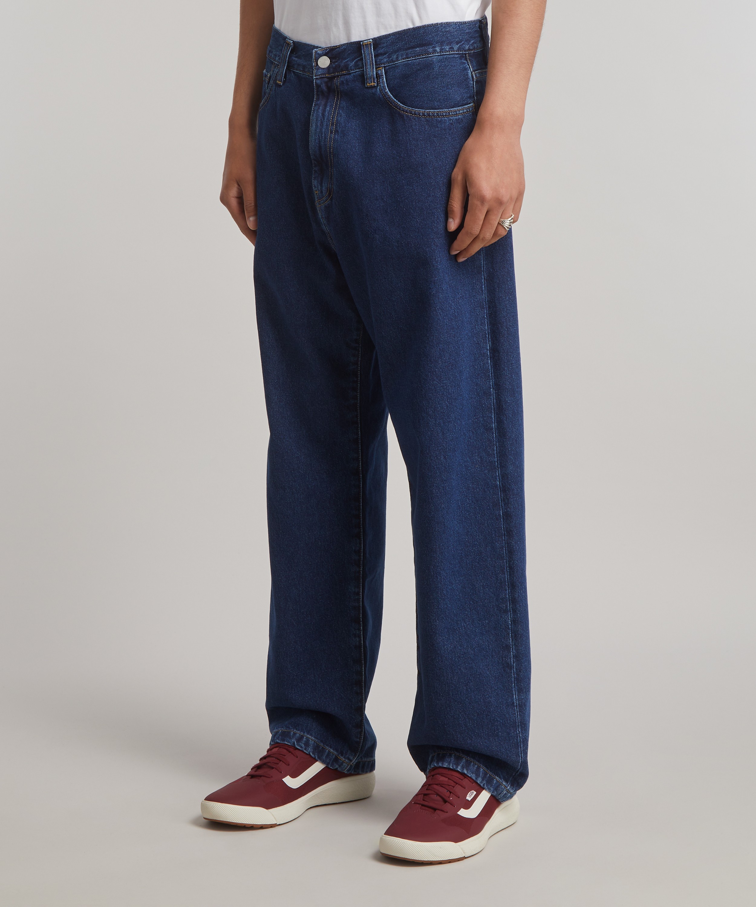 Carhartt WIP - Landon Robertson Denim Trousers in Blue Stonewashed image number 2