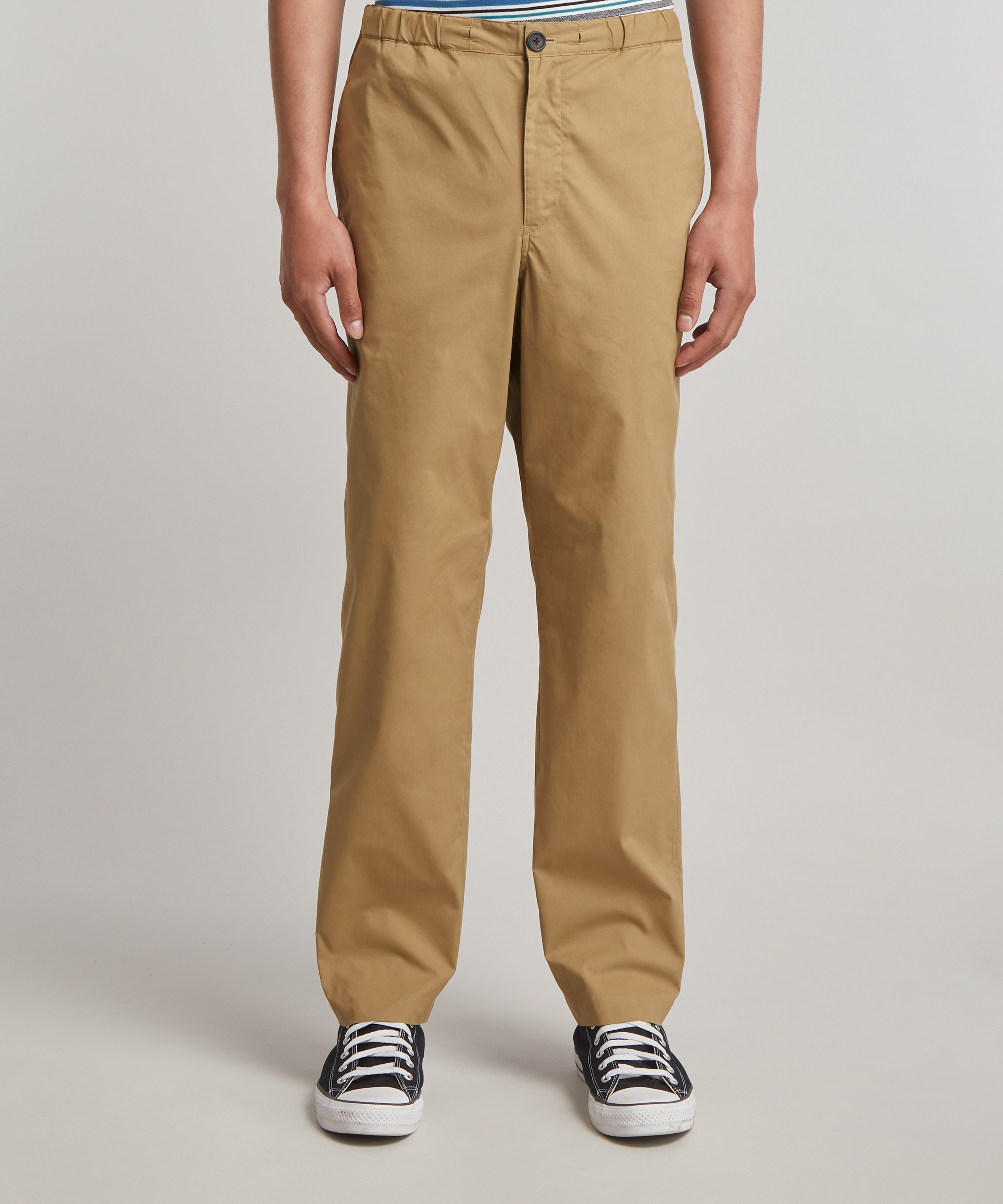 PS Paul Smith - Camel Chino Drawstring Trousers image number 2