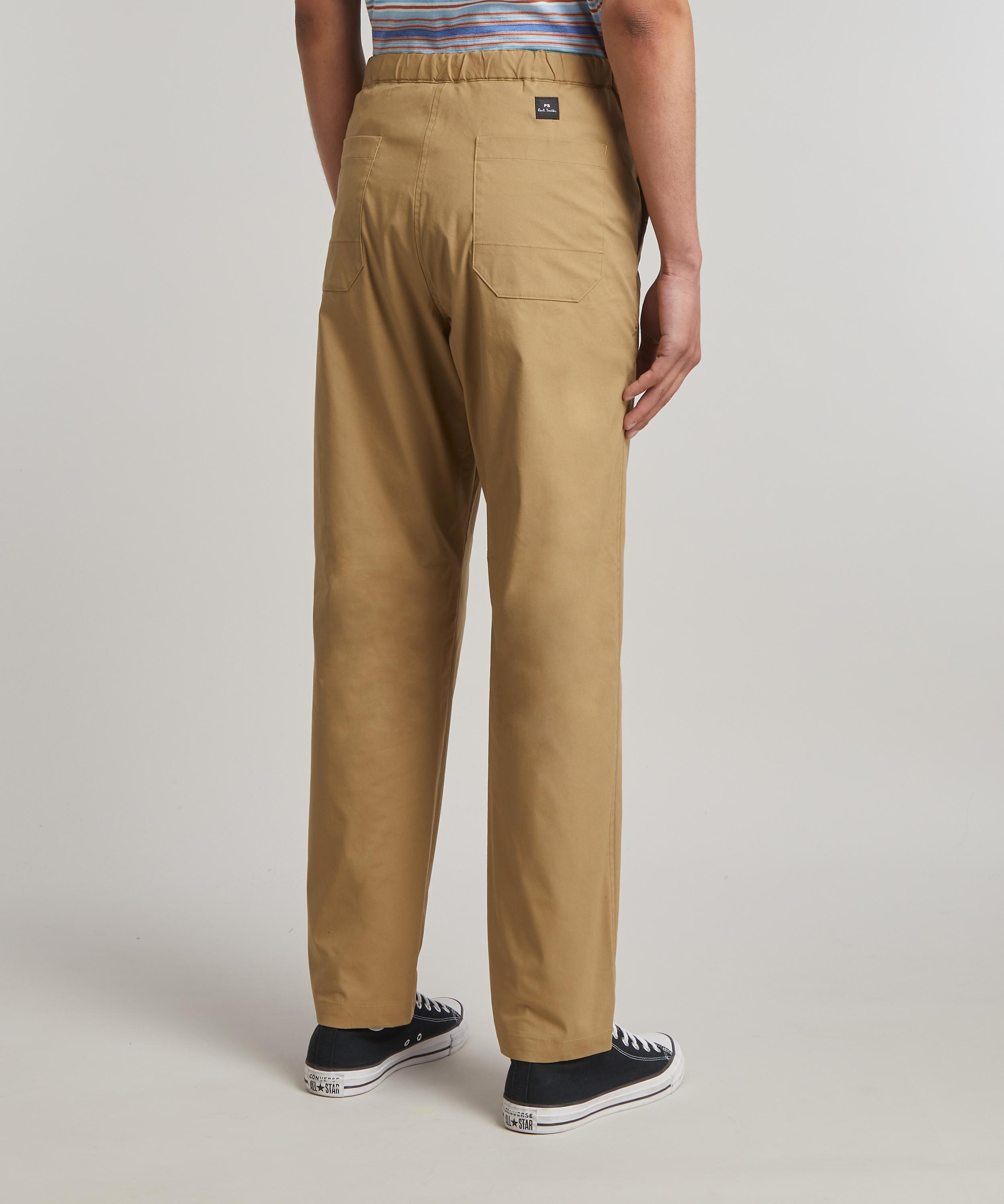 PS Paul Smith - Camel Chino Drawstring Trousers image number 3