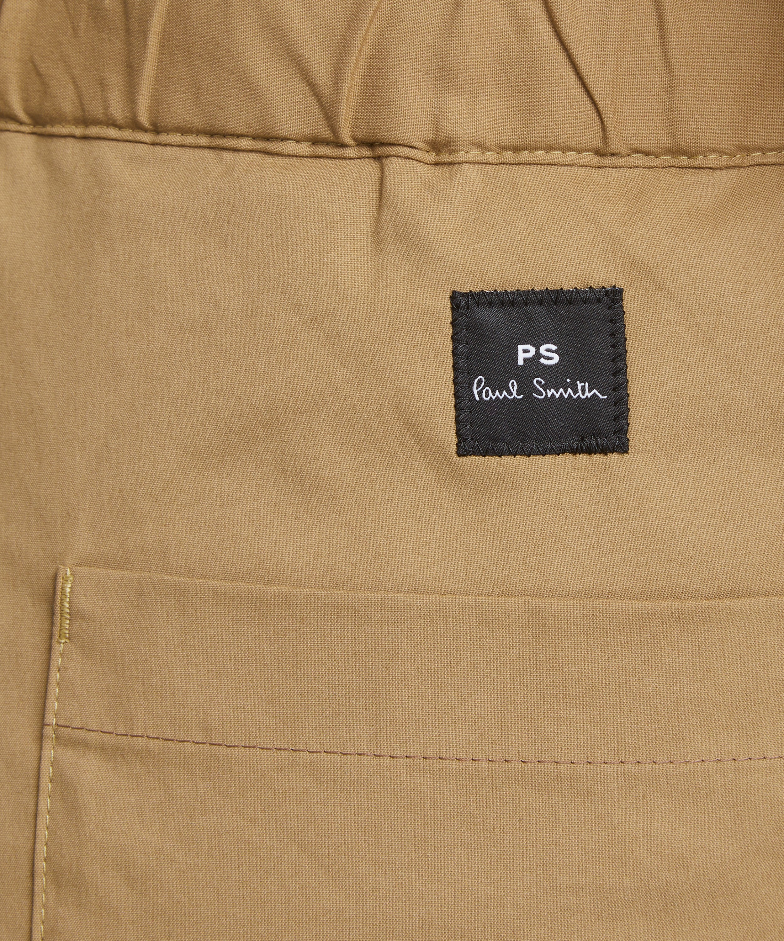 PS Paul Smith - Camel Chino Drawstring Trousers image number 4