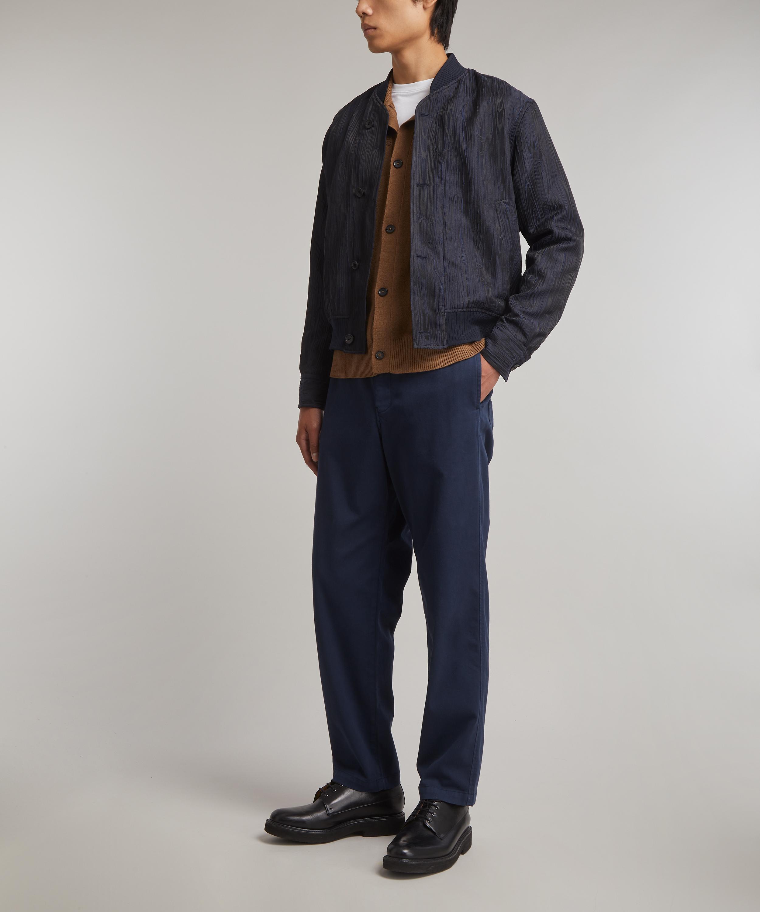 PS Paul Smith - Navy Chino Drawstring Trousers image number 1