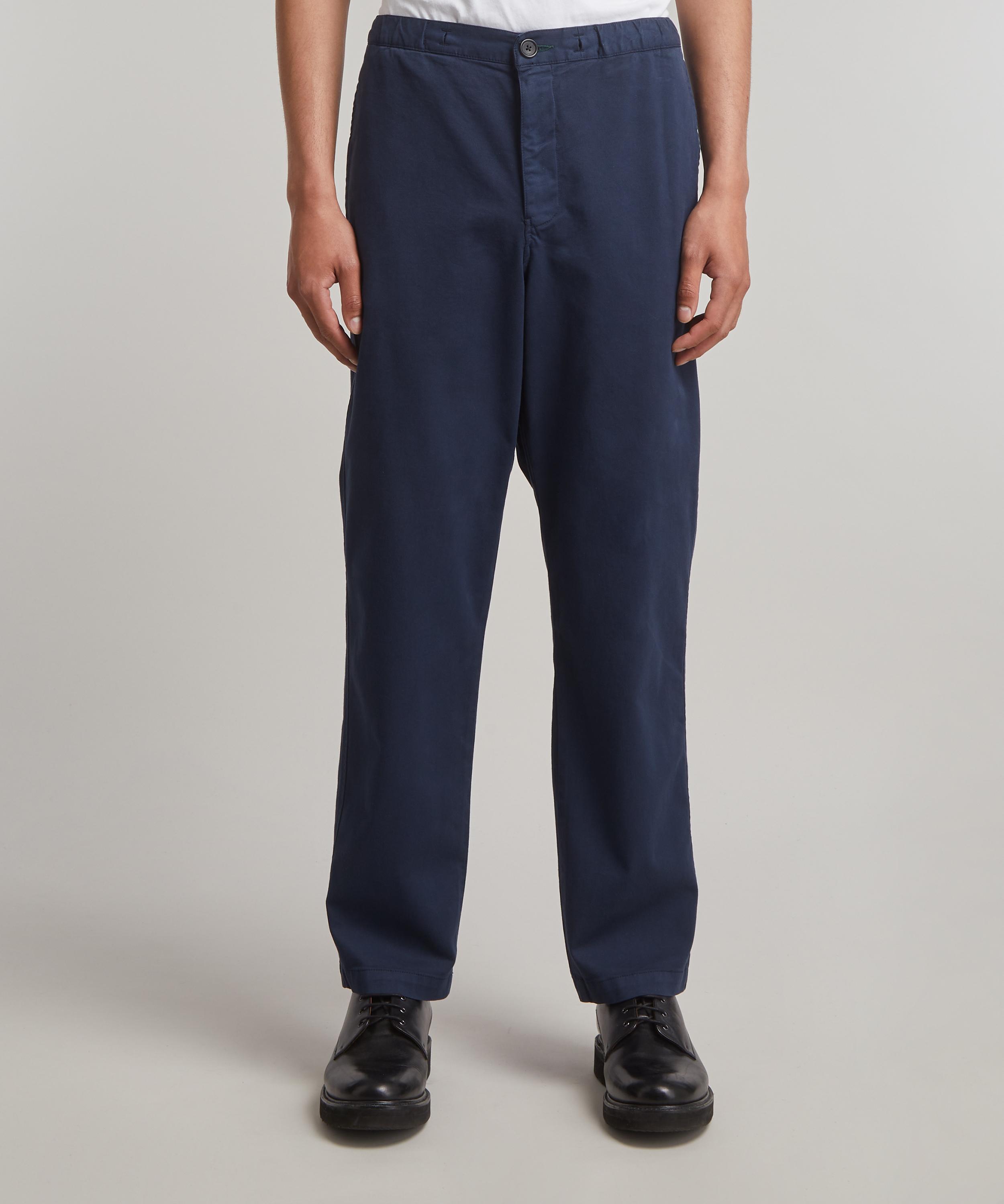PS Paul Smith - Navy Chino Drawstring Trousers image number 2