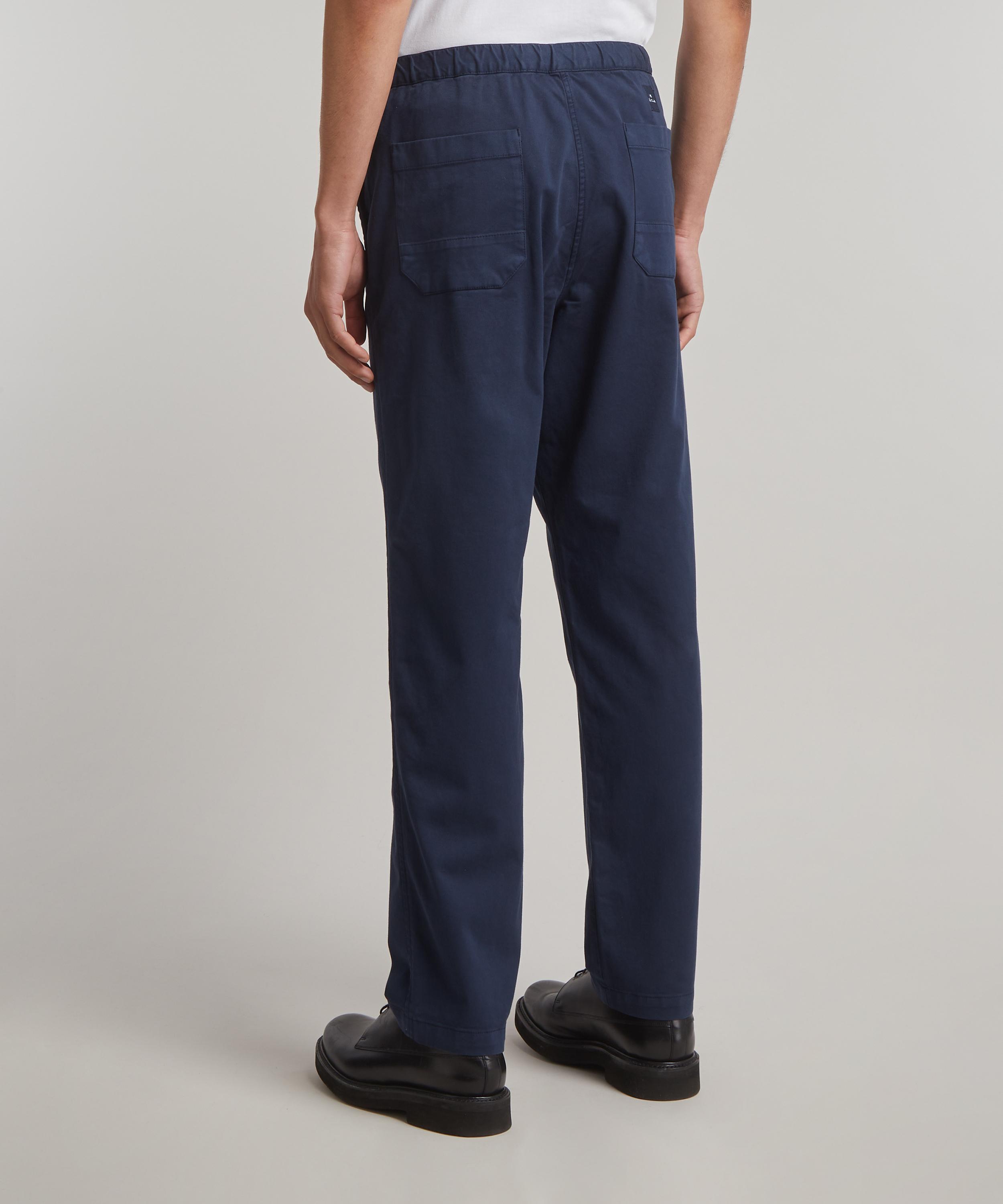 PS Paul Smith - Navy Chino Drawstring Trousers image number 3