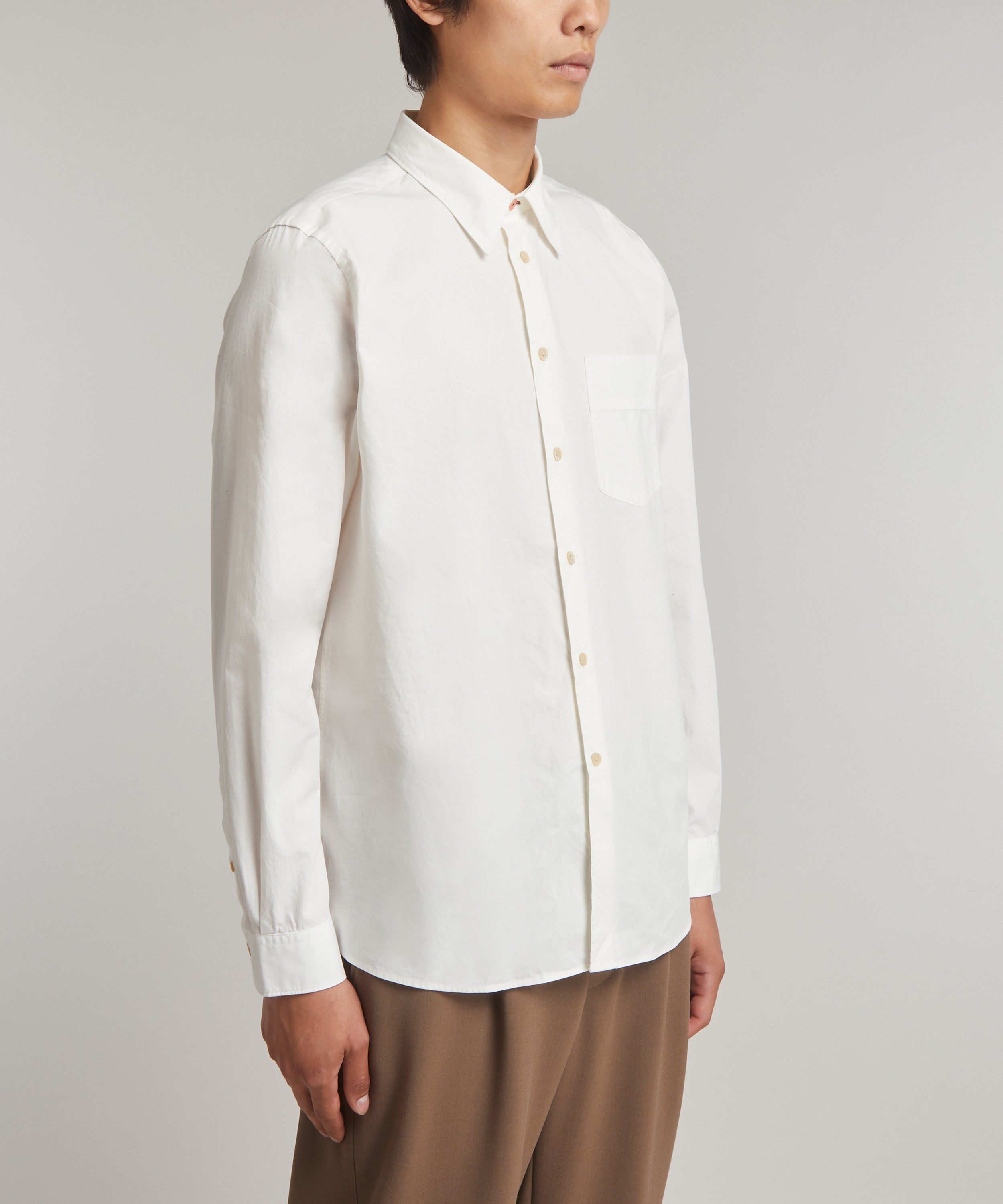 PS Paul Smith - White Regular Fit Cotton Shirt  image number 2