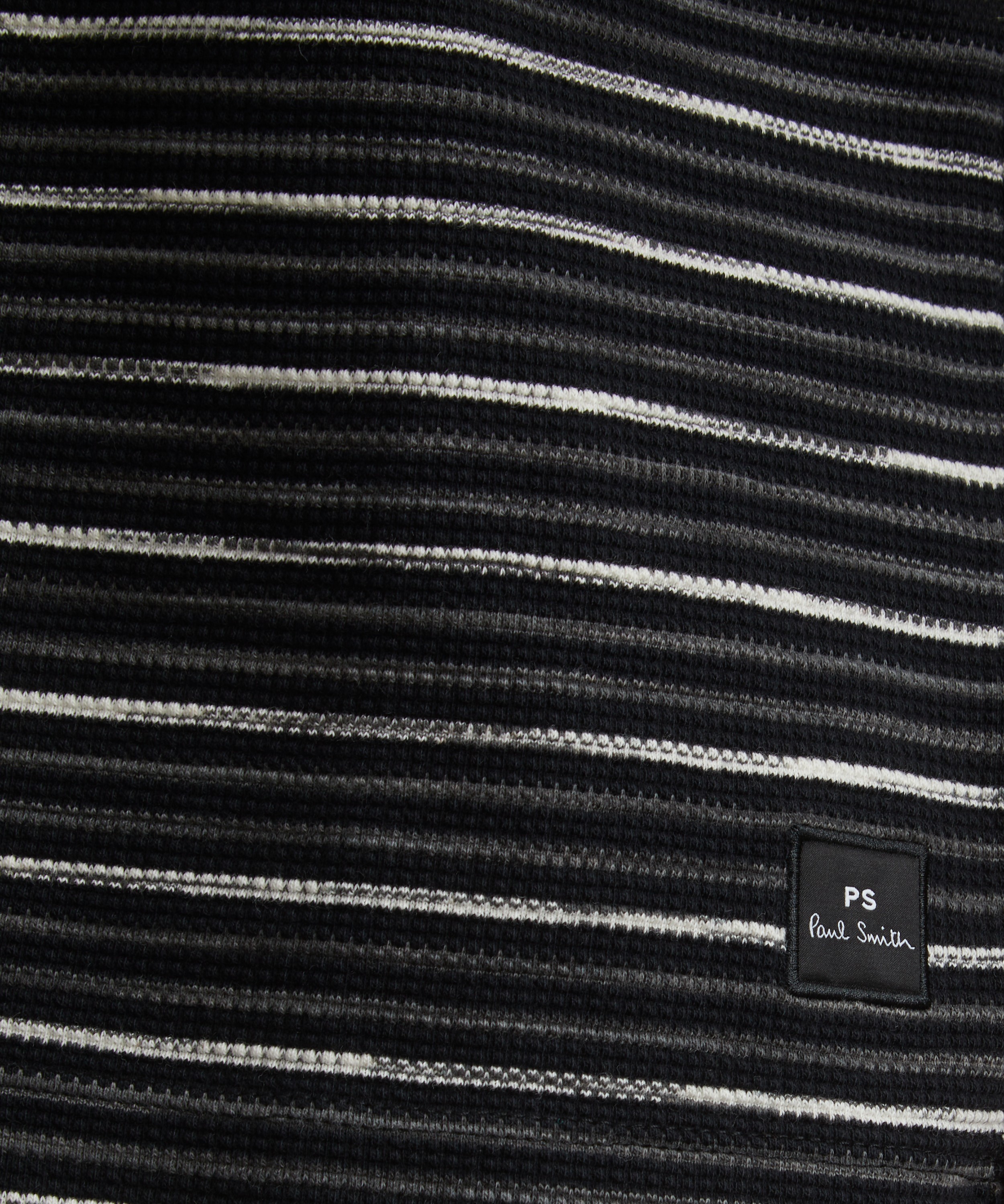 Paul Smith - Textured-Stripe T-Shirt image number 4