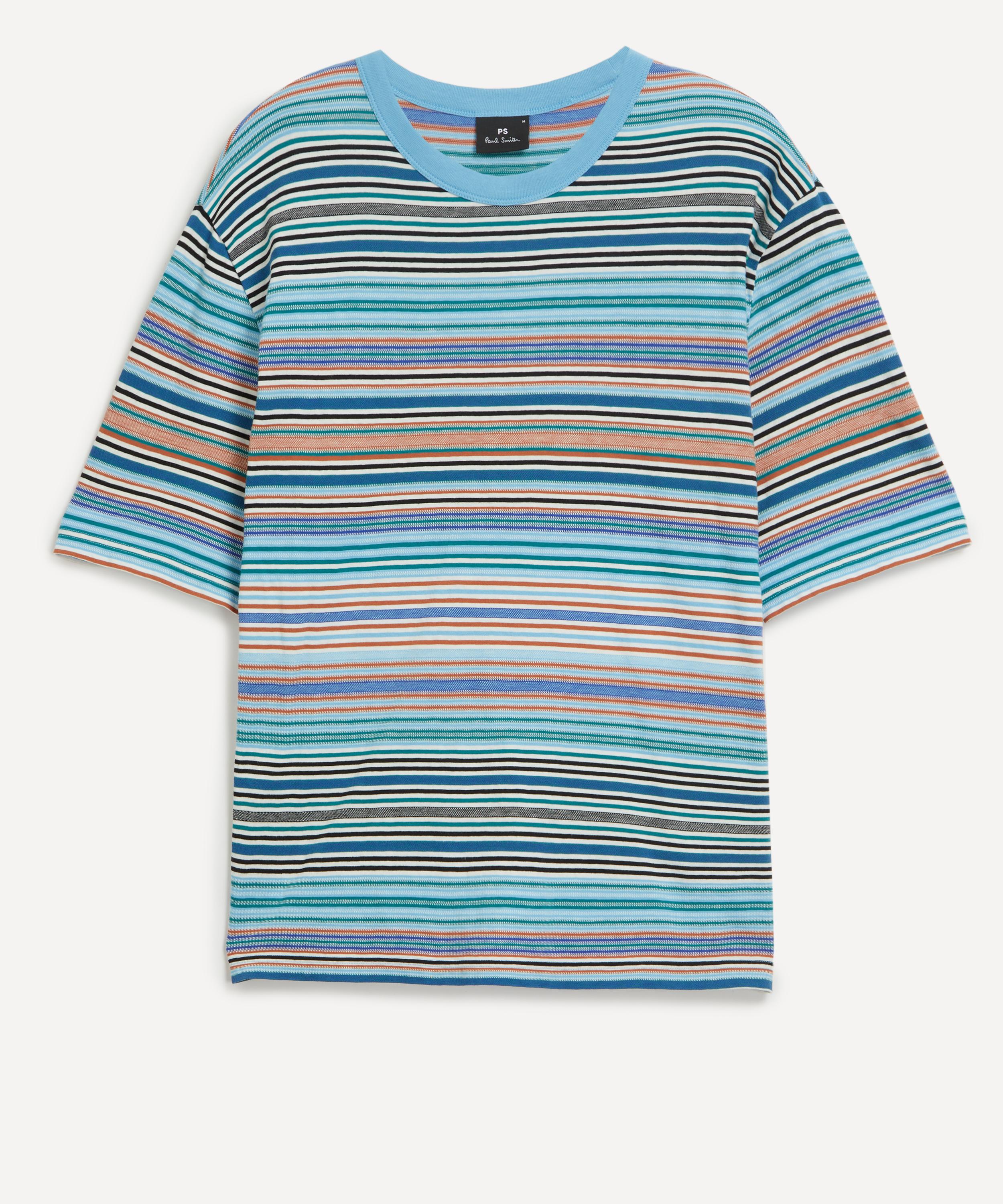 Paul Smith Multi Stripe Cotton T-Shirt | Liberty