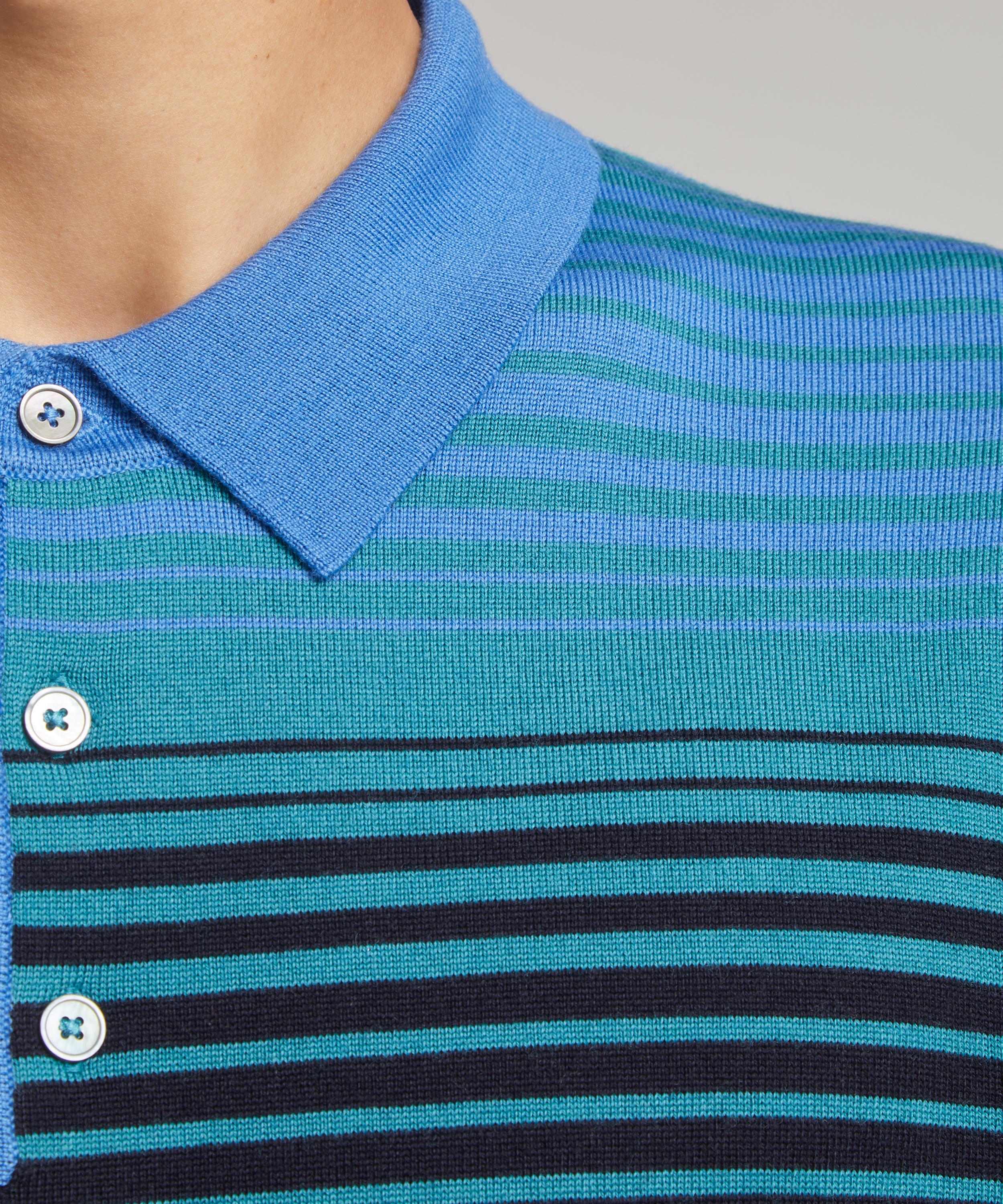 Paul Smith - Wool Knit Polo Shirt image number 4