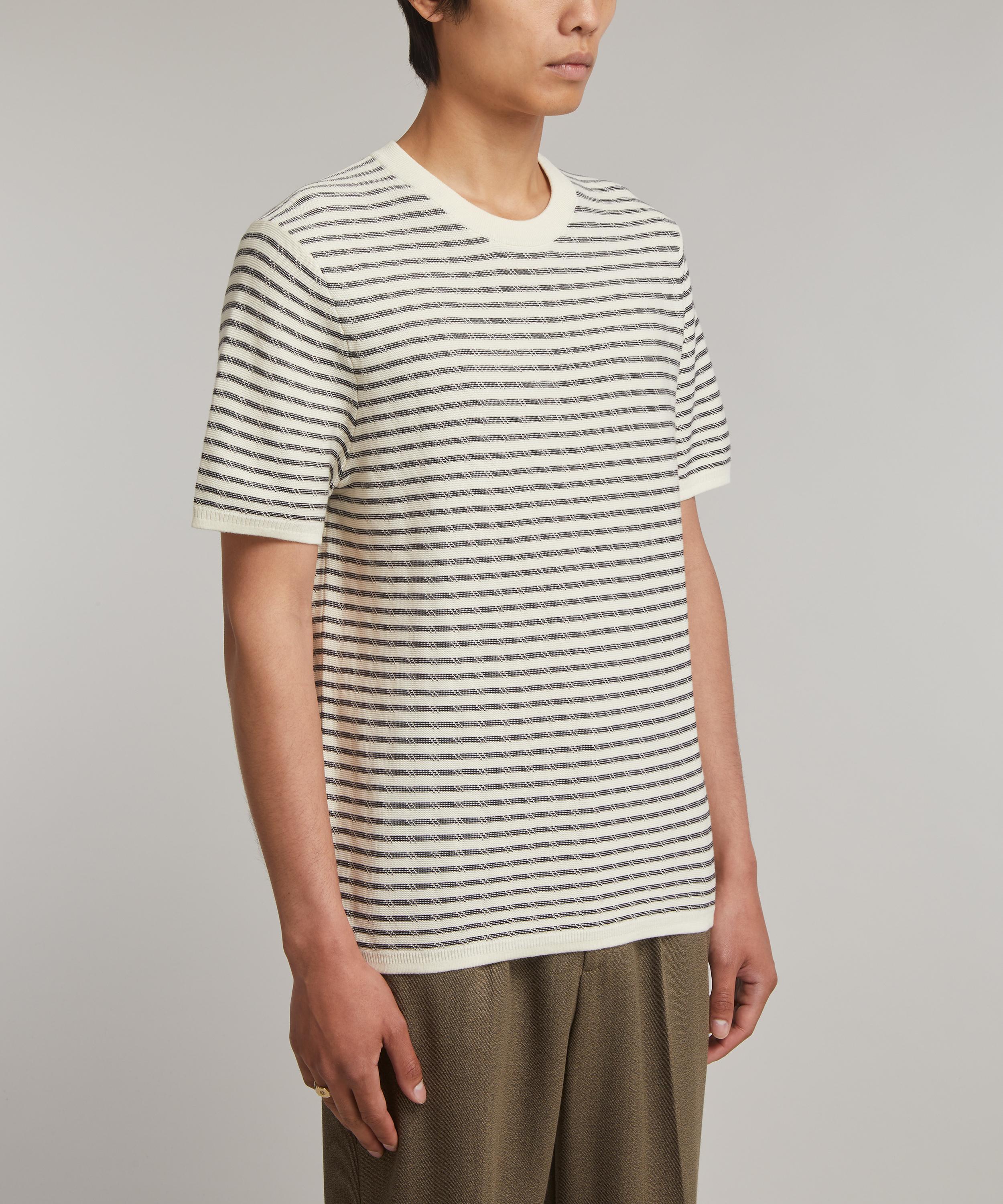 PS Paul Smith - Knitted Cotton Stripe T-Shirt image number 2