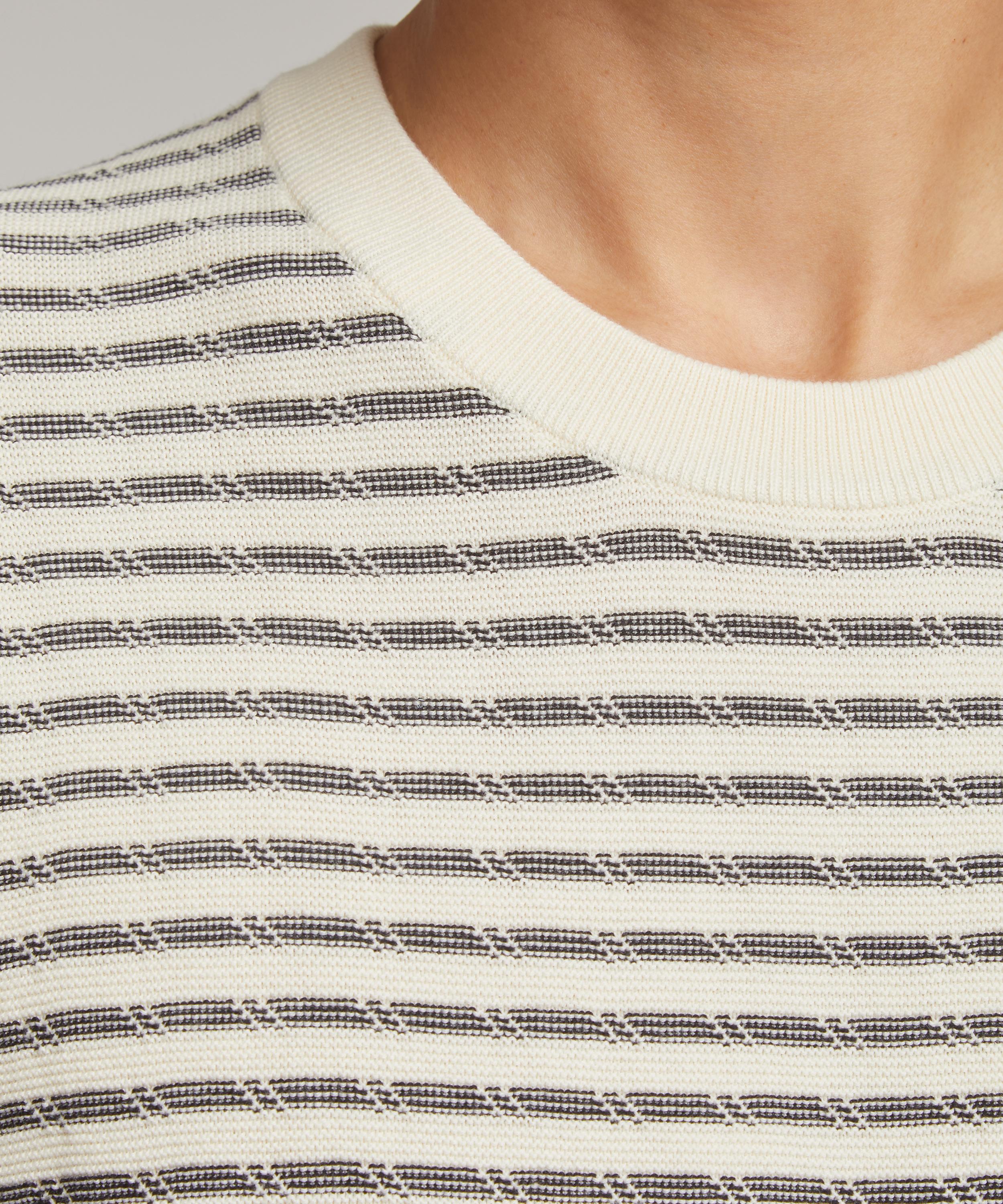 PS Paul Smith - Knitted Cotton Stripe T-Shirt image number 4