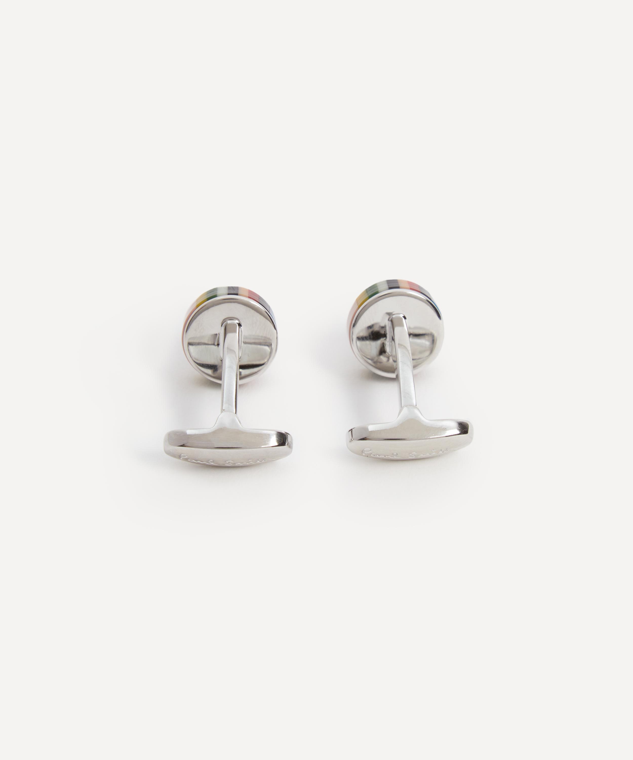 Paul Smith - Signature Stripe Button Cufflinks image number 2