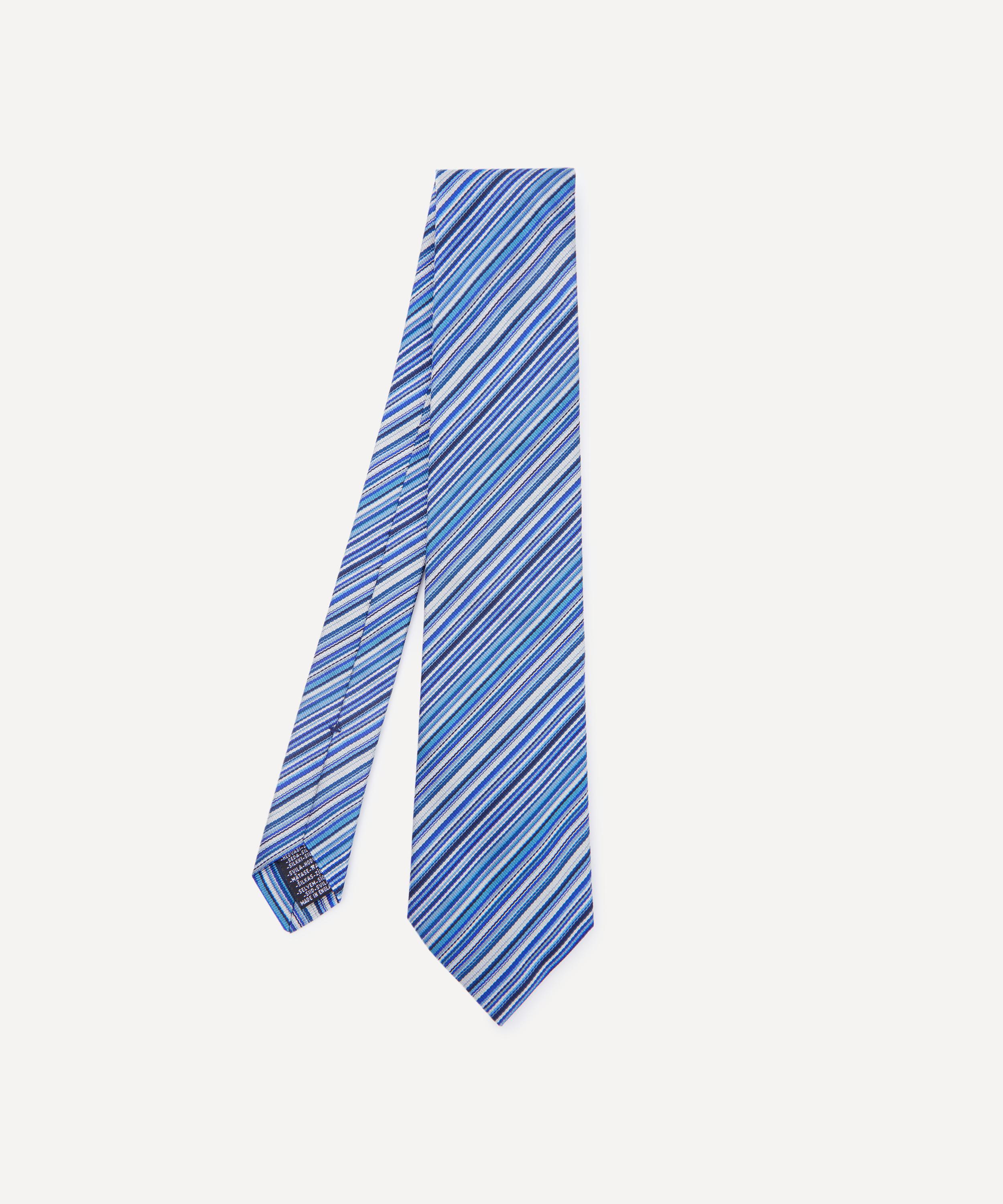 Paul Smith - Tonal Signature Stripe Silk Tie image number 0