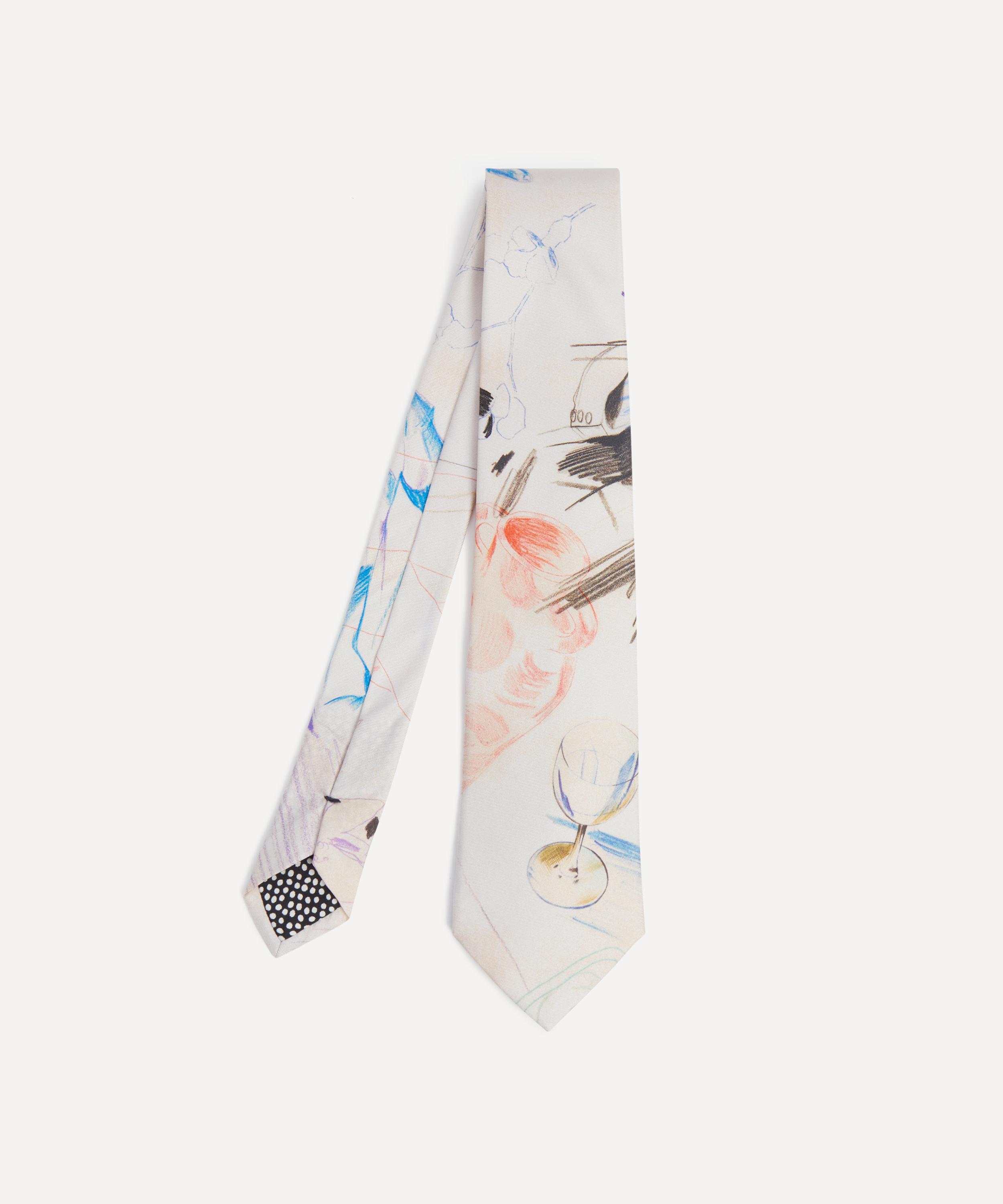 Paul Smith - Sketchbook Pages Silk Tie image number 0