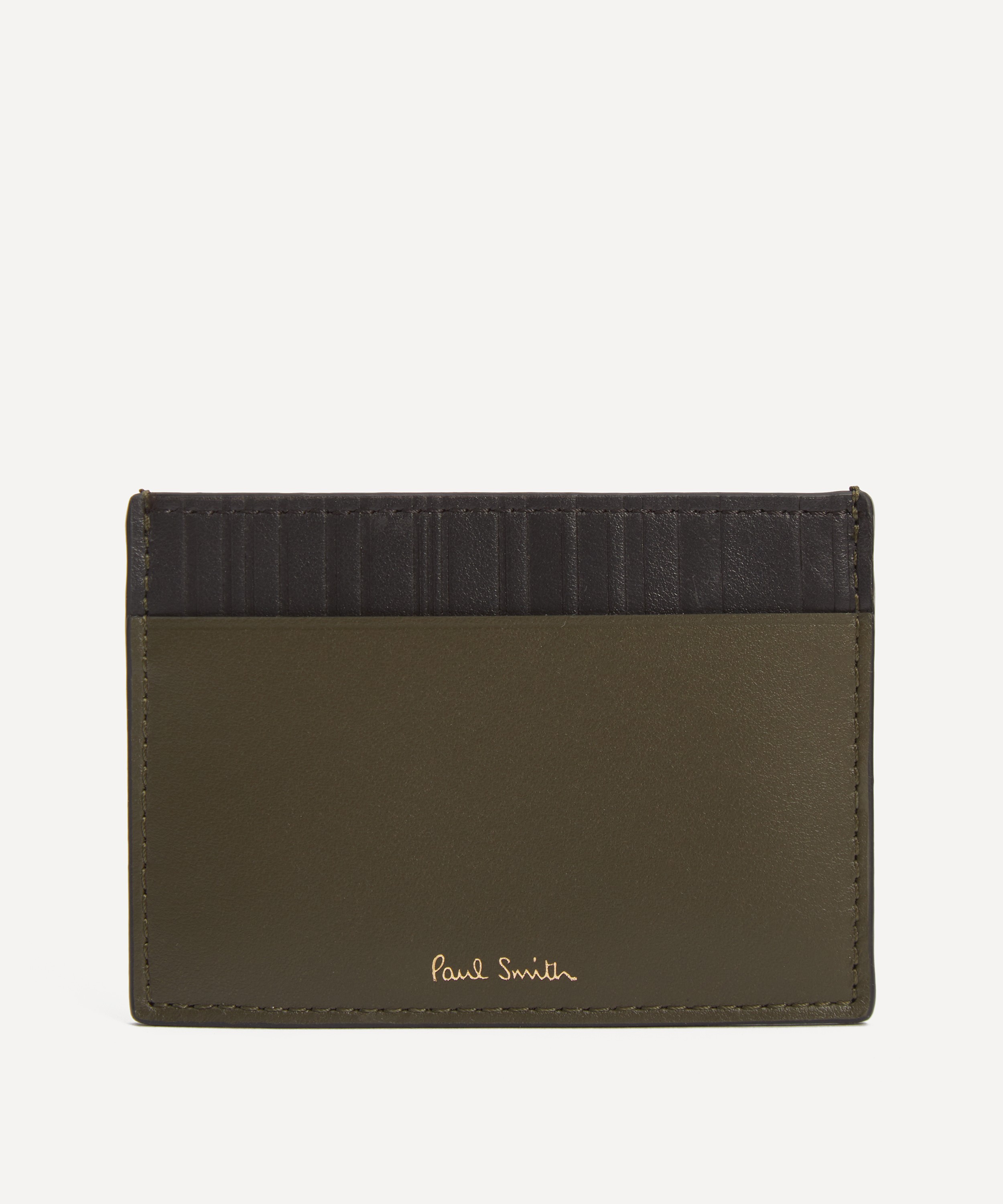 Paul Smith - Shadow Stripe Leather Card Holder