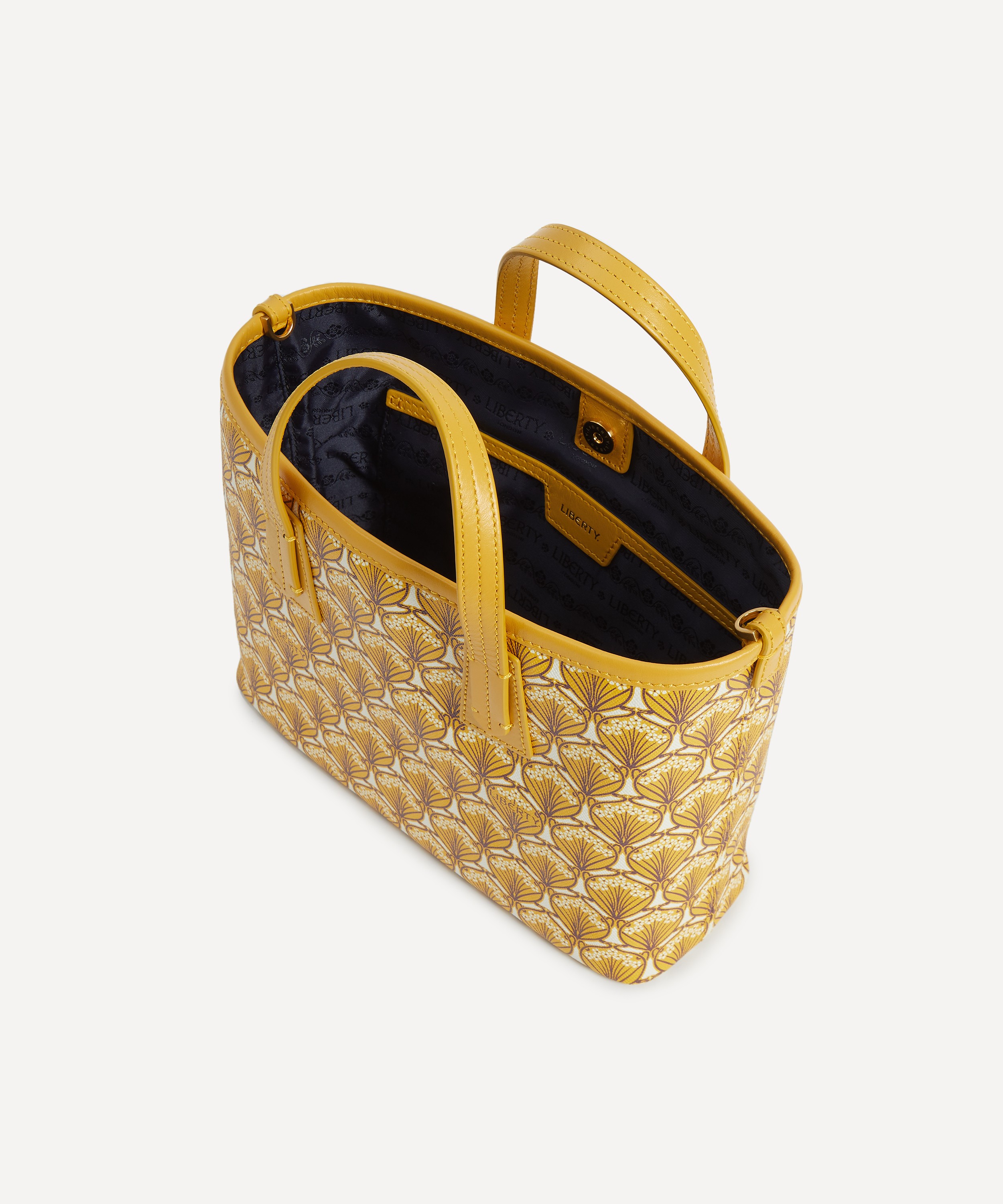 Liberty - Iphis Yellow Mini Marlborough Tote Bag image number 5