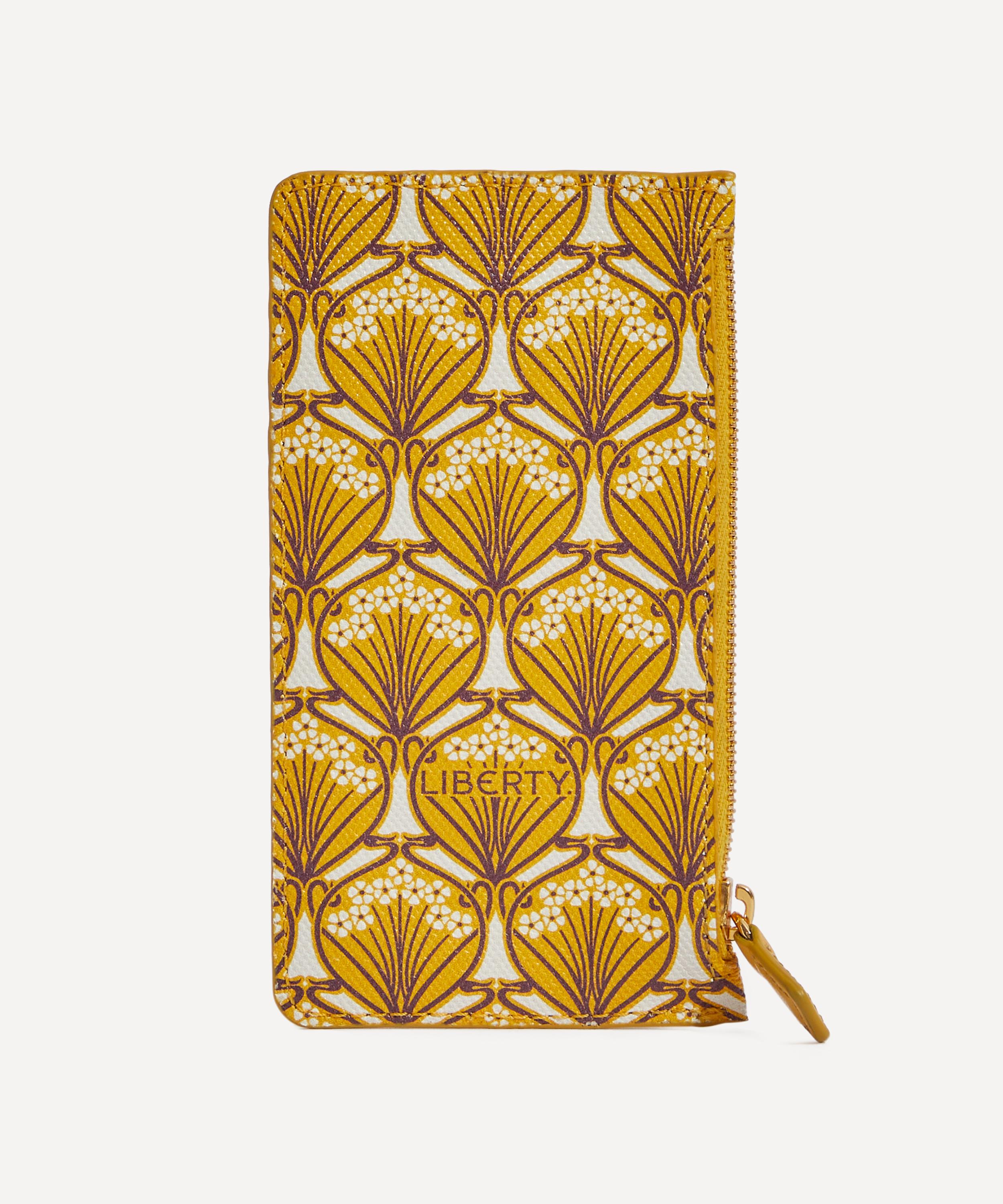 Liberty - Iphis Saffron Zipped Card Case