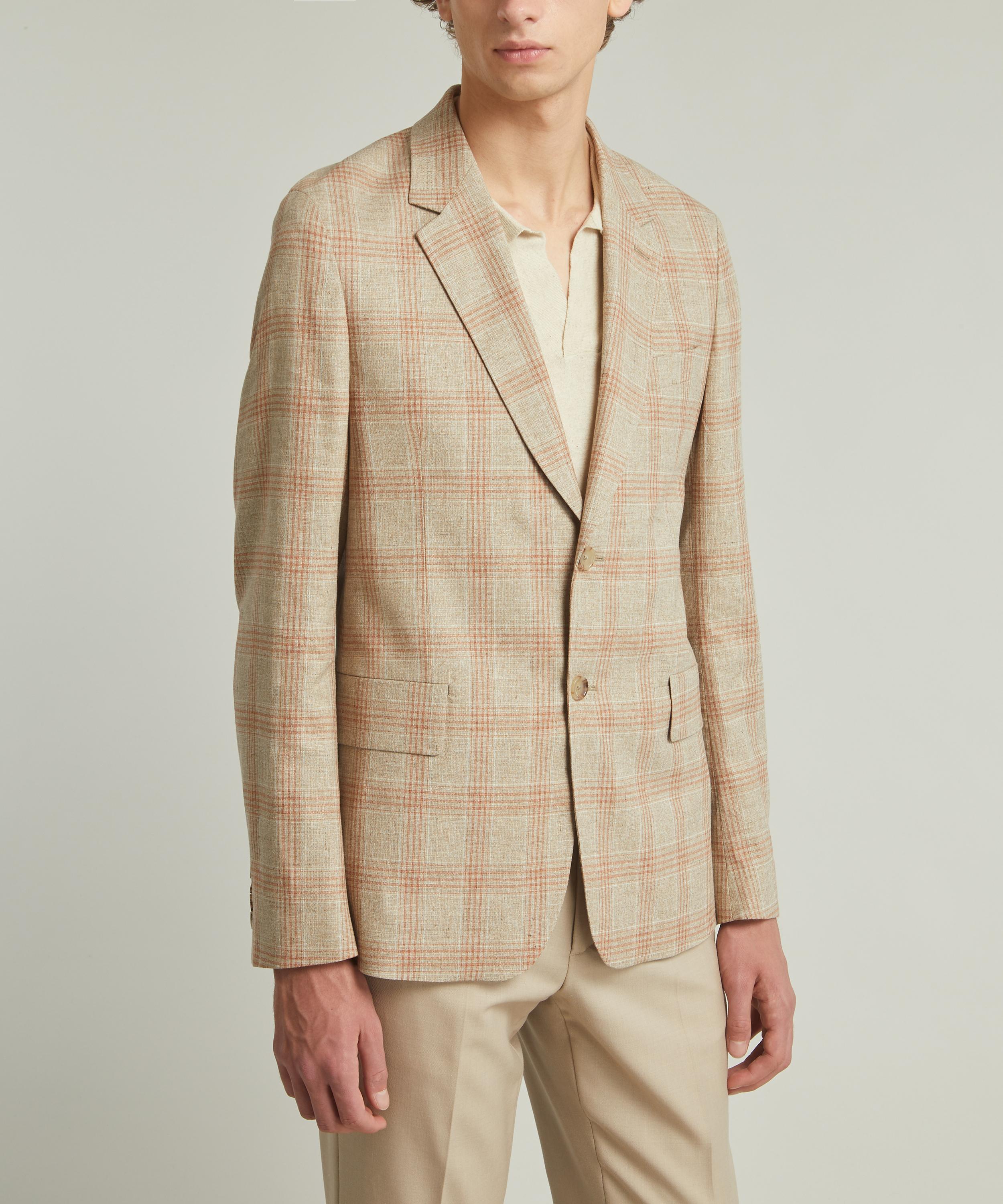 Paul Smith - Light Brown Check Cotton-Wool Blazer image number 2