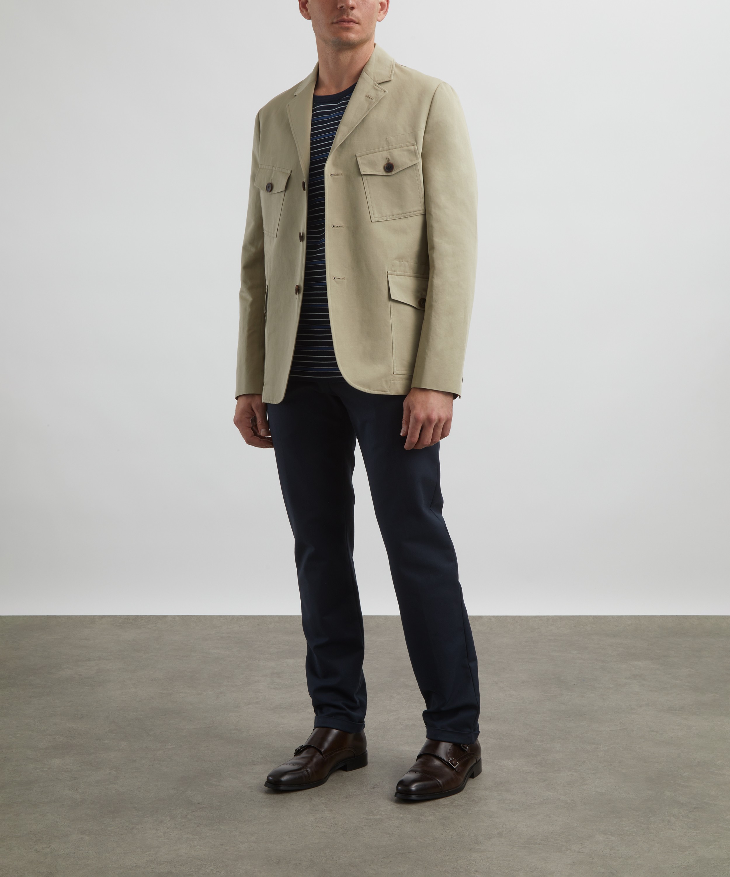 Paul Smith - Cotton-Linen Four Pocket Blazer image number 1