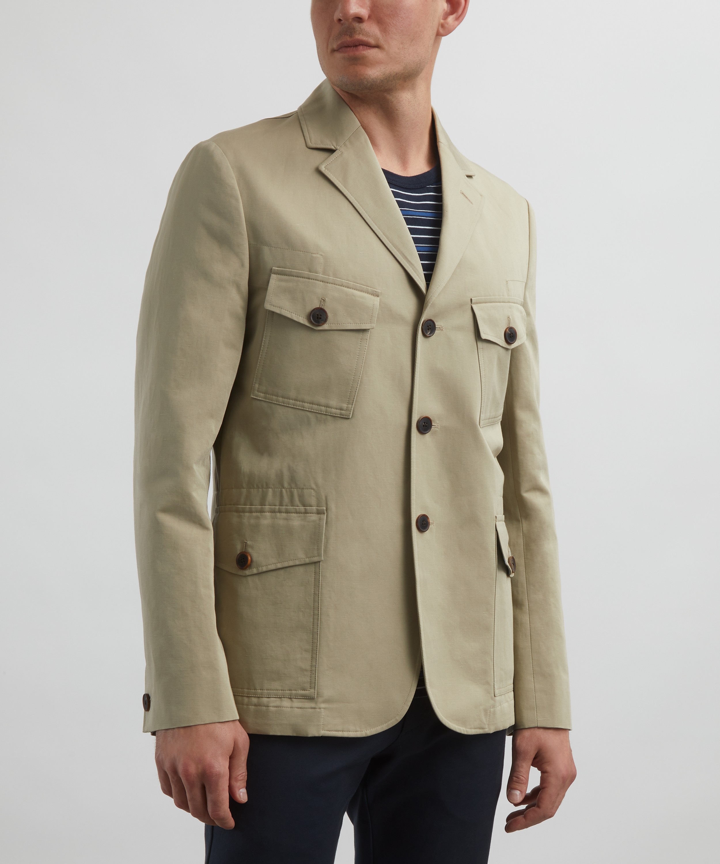 Paul Smith - Cotton-Linen Four Pocket Blazer image number 2