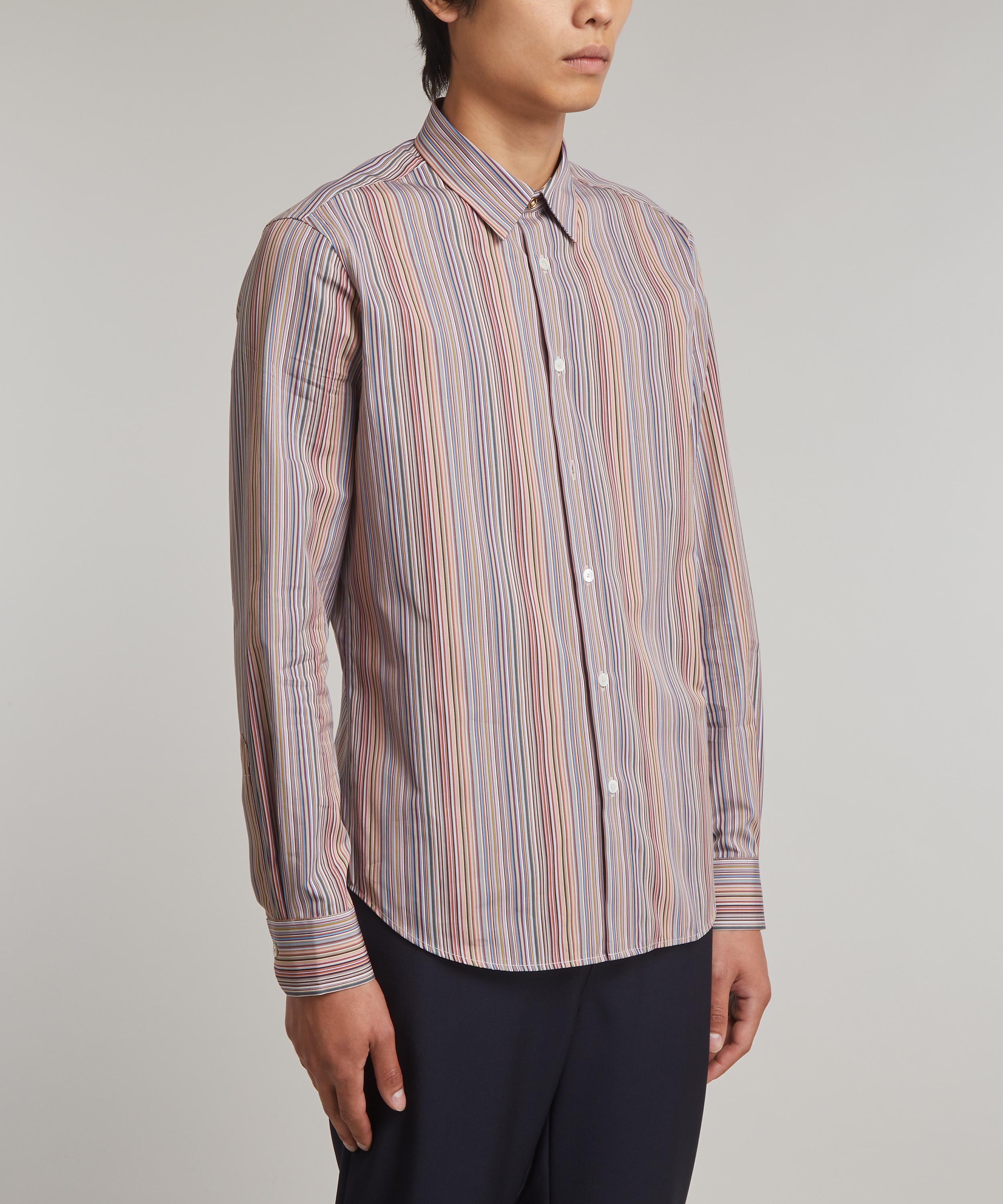 Paul Smith - Artist Stripe Slim Fit Cotton Shirt  image number 2