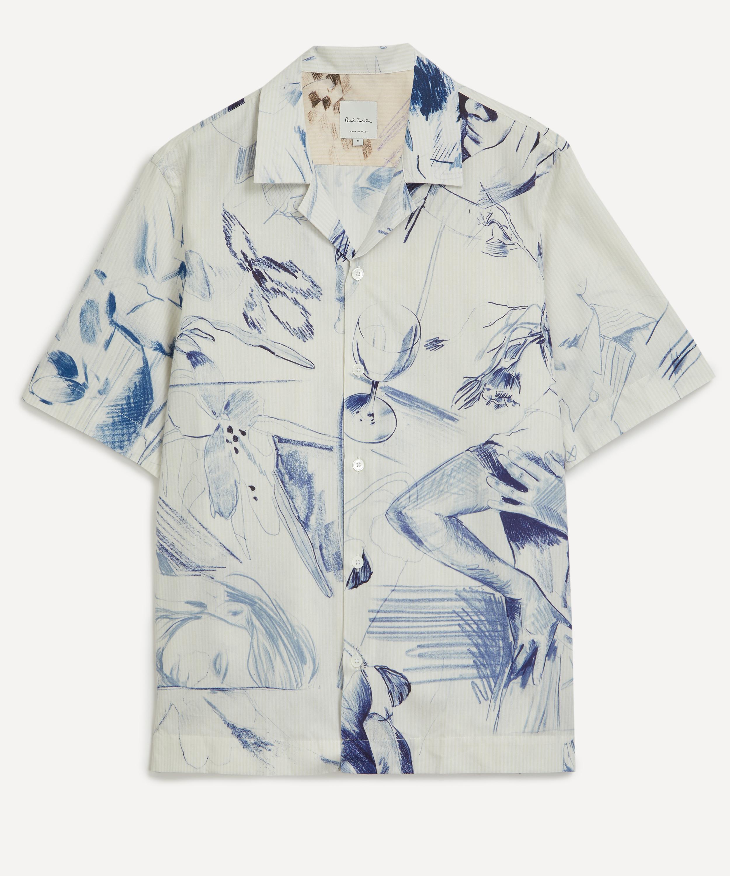 Paul Smith Sketchbook Print Cotton Shirt | Liberty