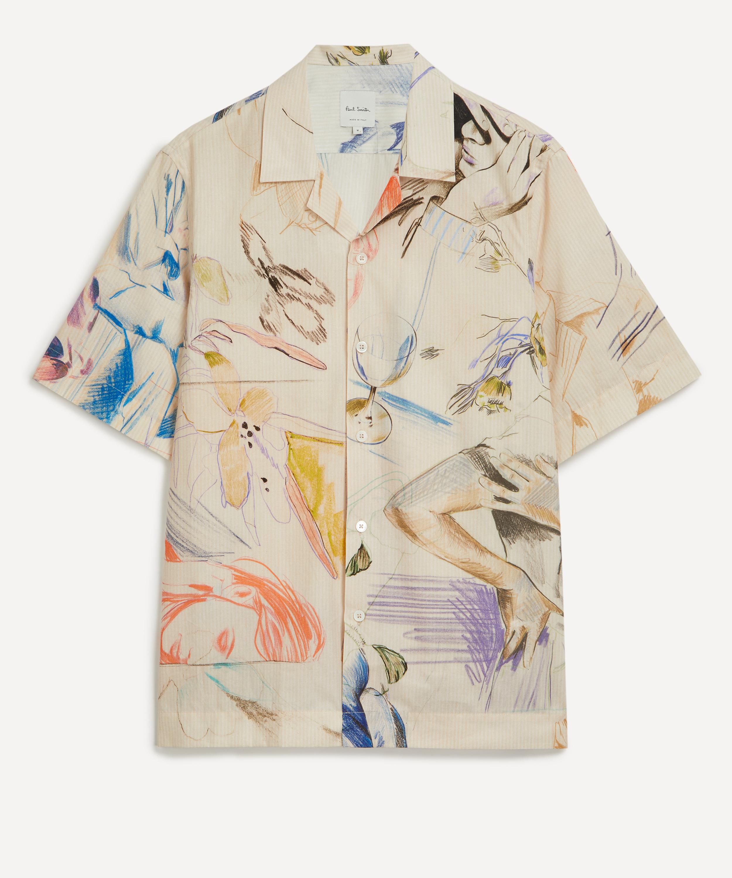 Paul Smith - Sketchbook Print Cotton Shirt image number 0