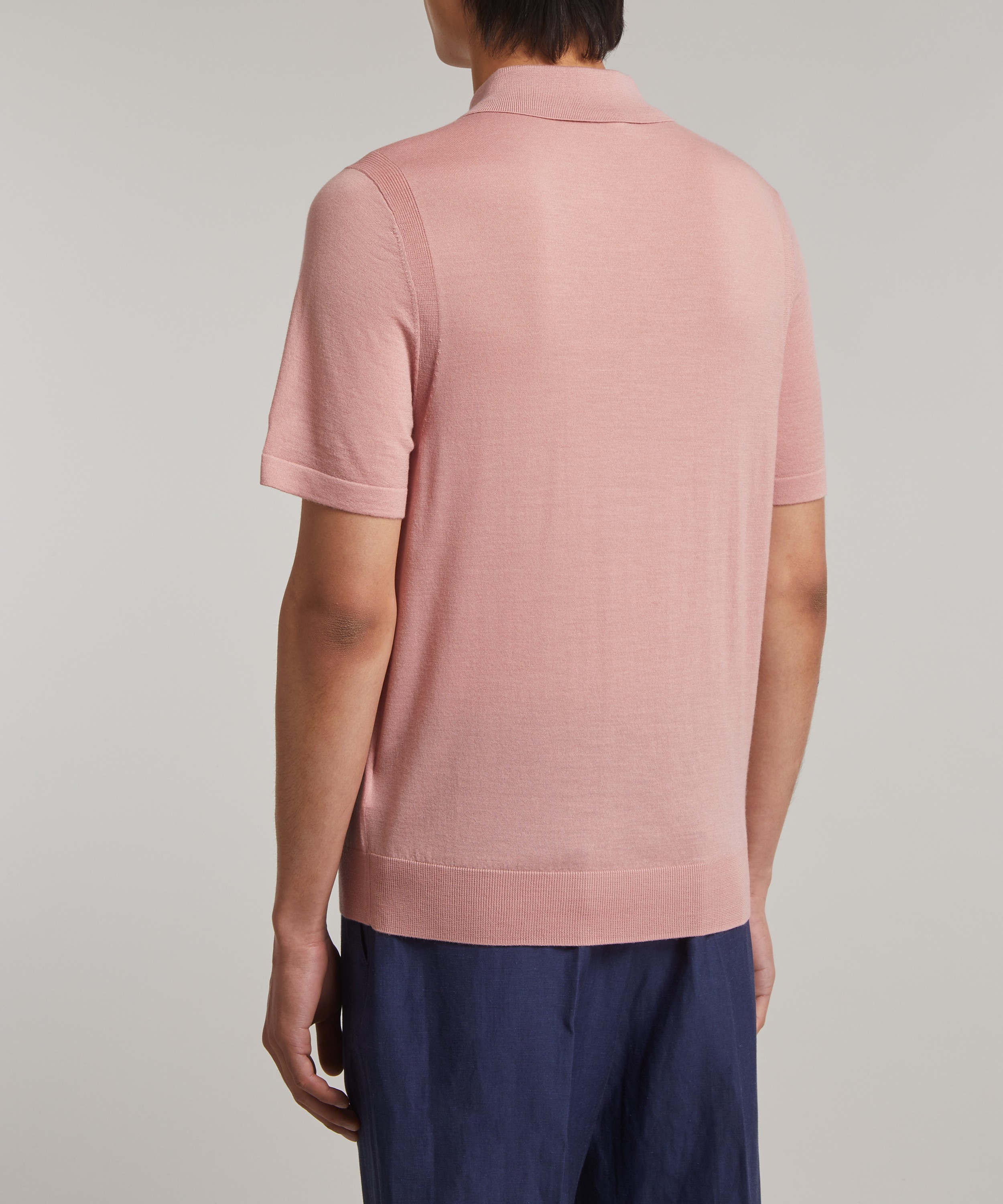 Paul Smith - Pink Knitted Polo  image number 3