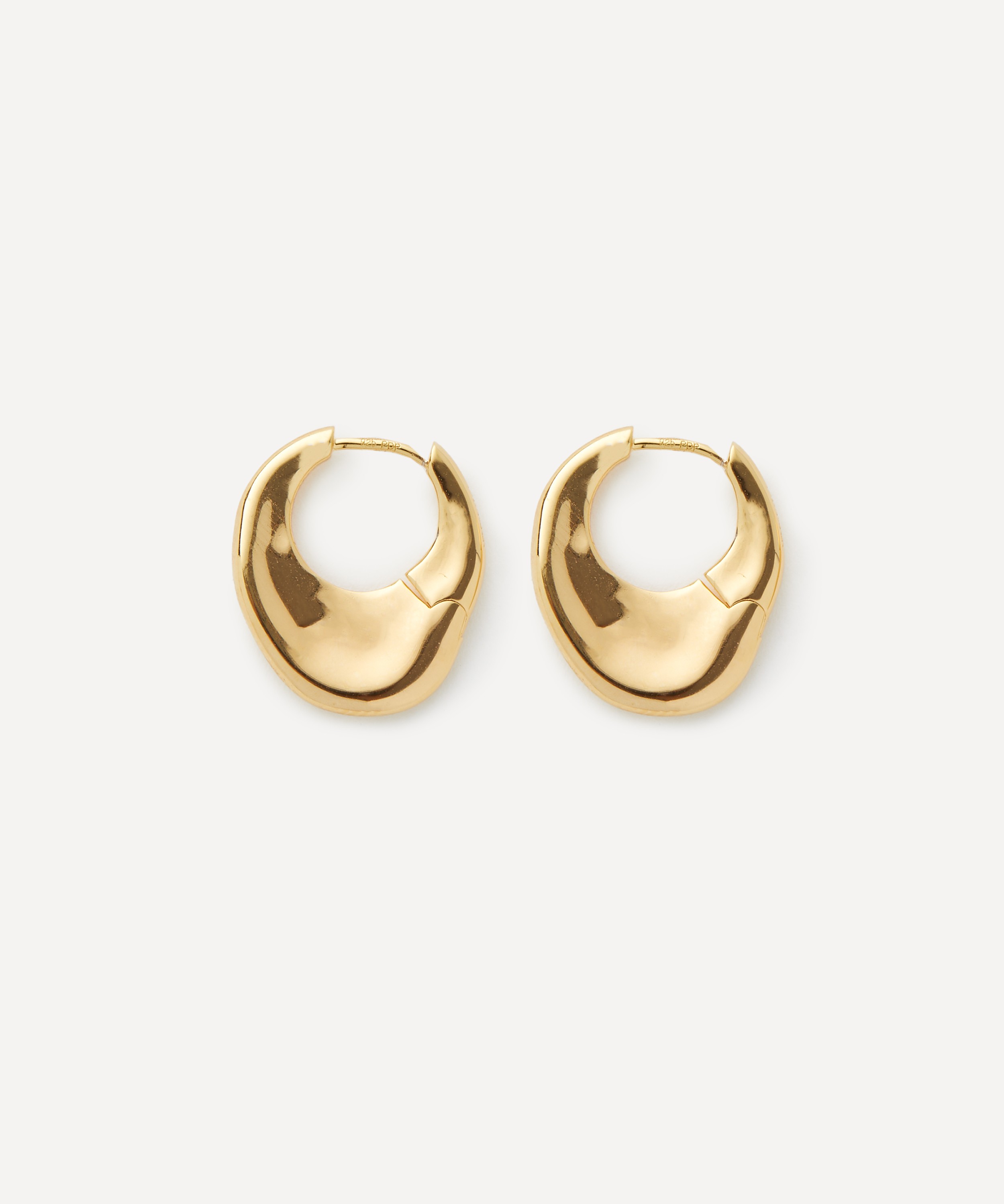 PDPAOLA - 18ct Gold-Plated Volcano Hoop Earrings image number 1