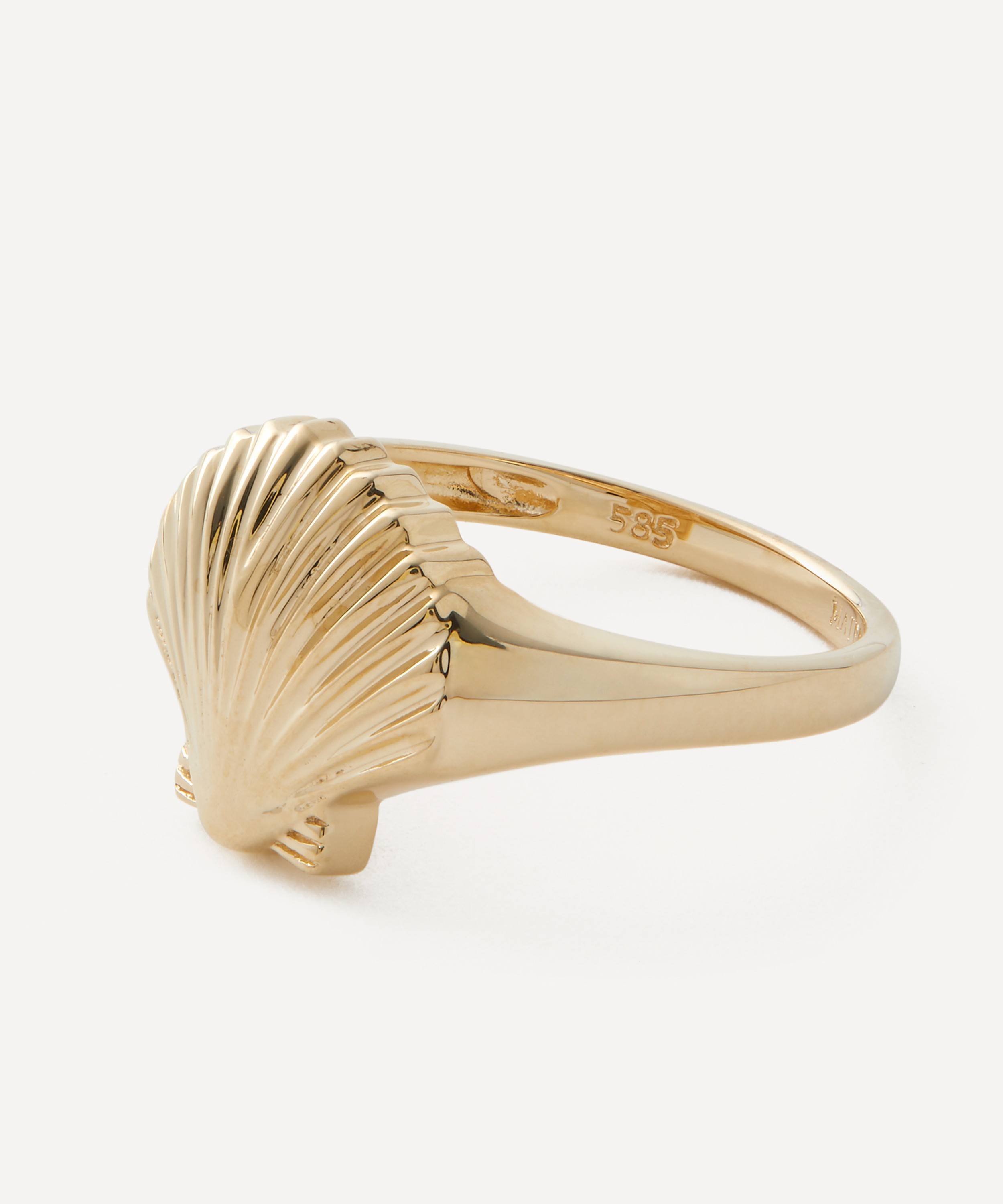 Mateo - 14ct Gold Venus Signet Ring image number 1