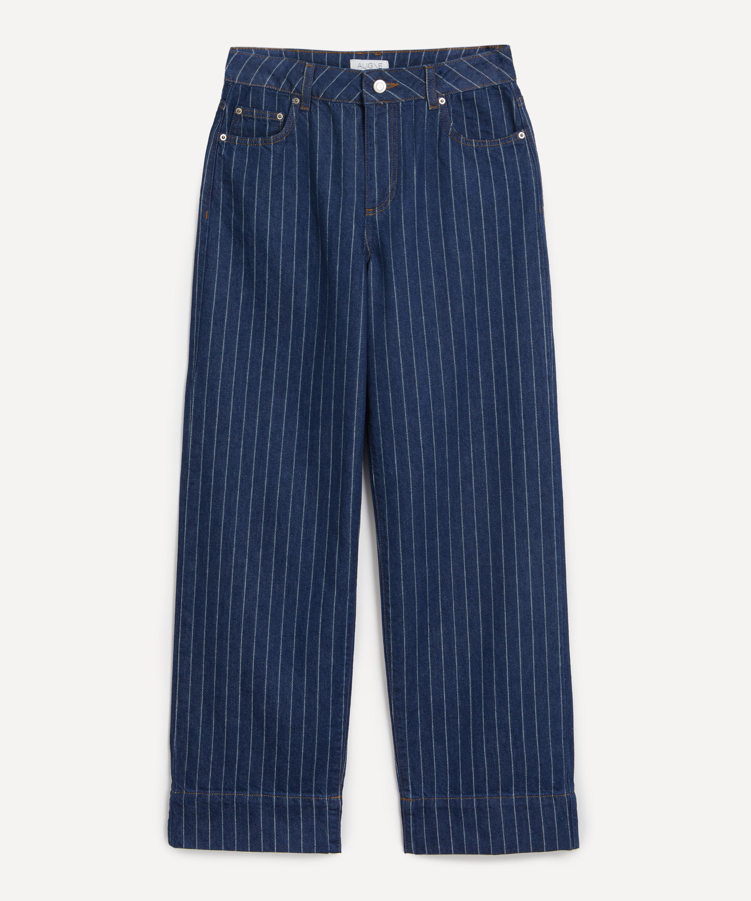 Aligne - Miso Denim Pinstripe Straight Leg Jean