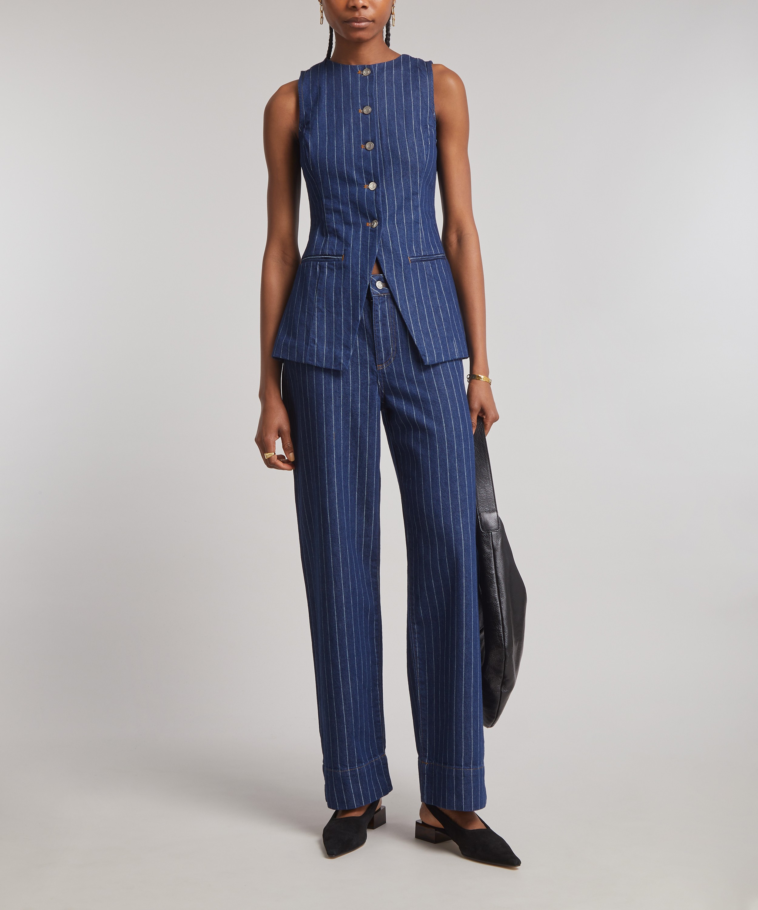 Aligne - Miso Denim Pinstripe Straight Leg Jean image number 1