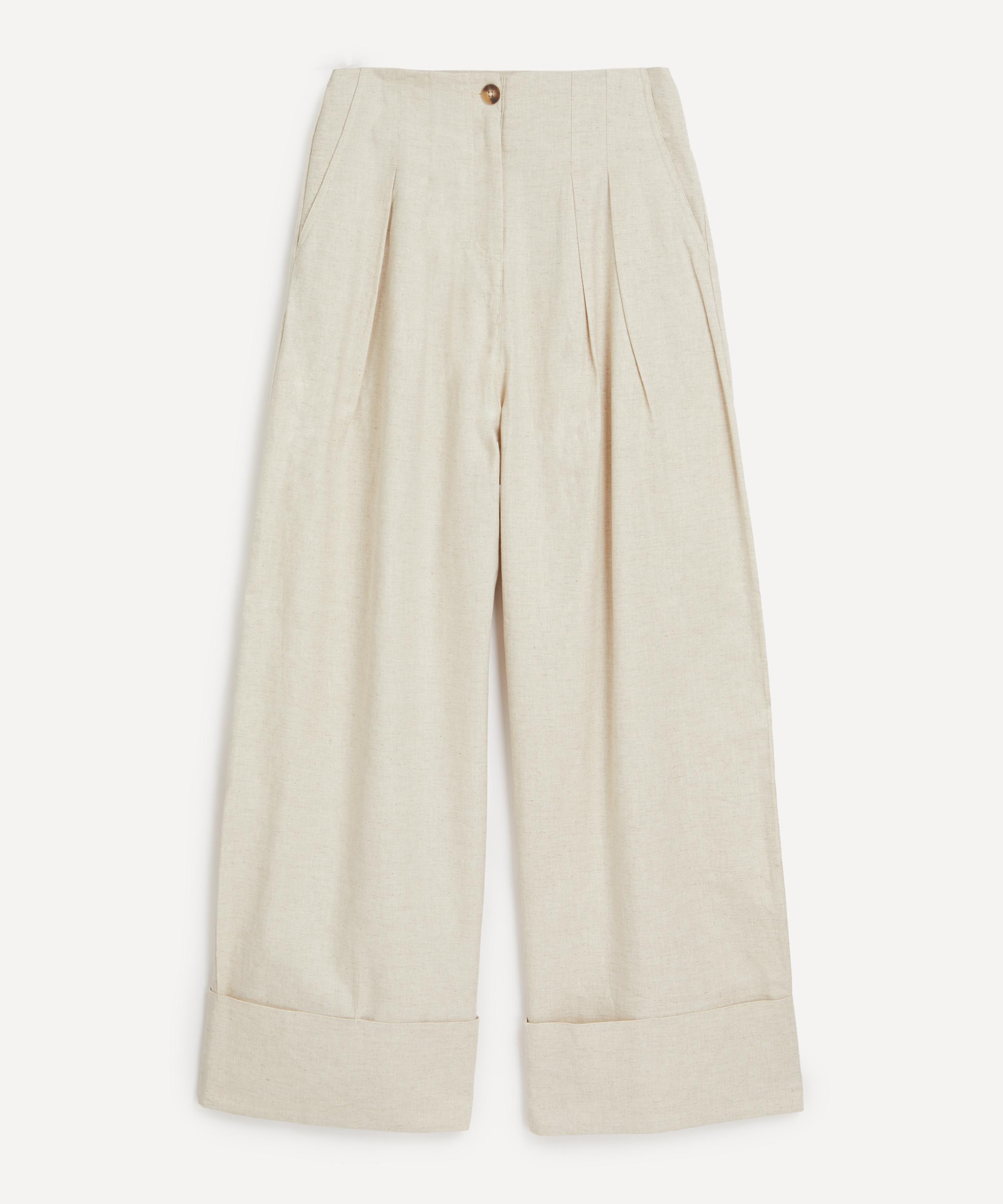 Aligne - Fresh Linen Wide Leg Trousers