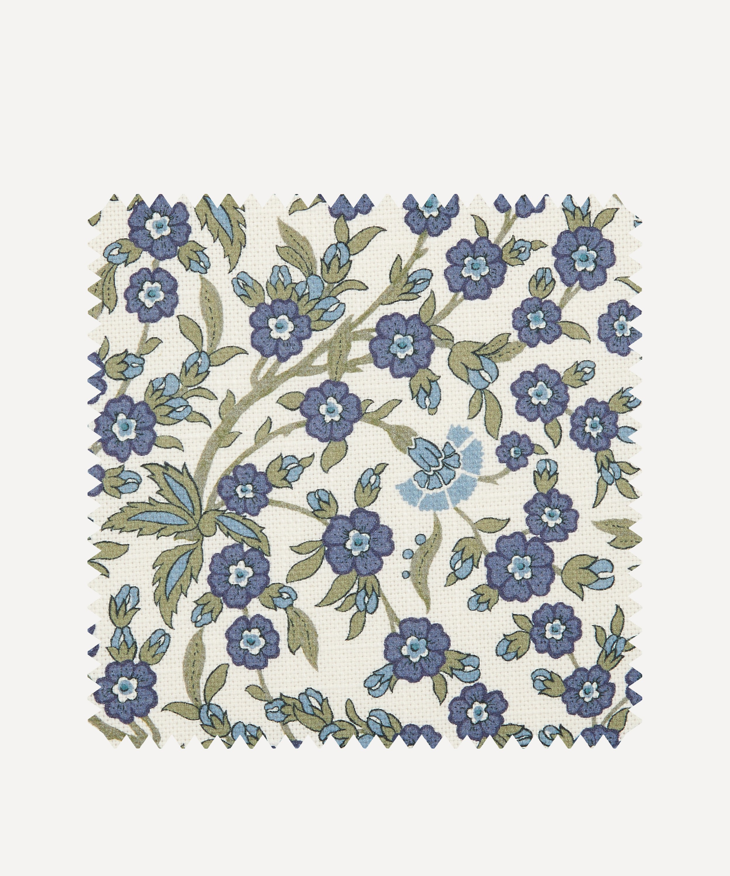 Liberty Interiors - Fabric Swatch - Empress Vine Cotton in Flax Flower