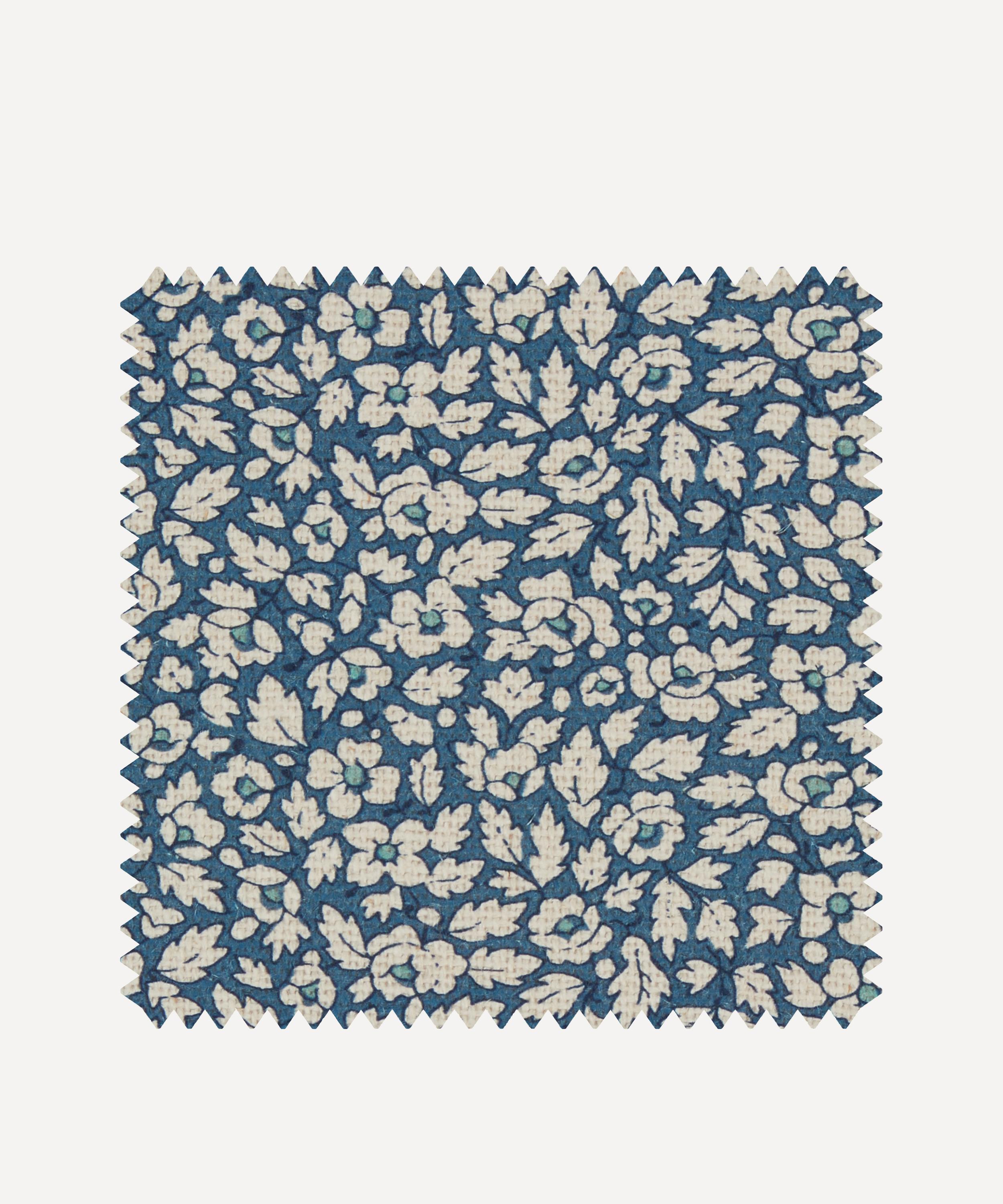 Liberty Interiors - Fabric Swatch - Feather Petals Linen in Lapis image number 0