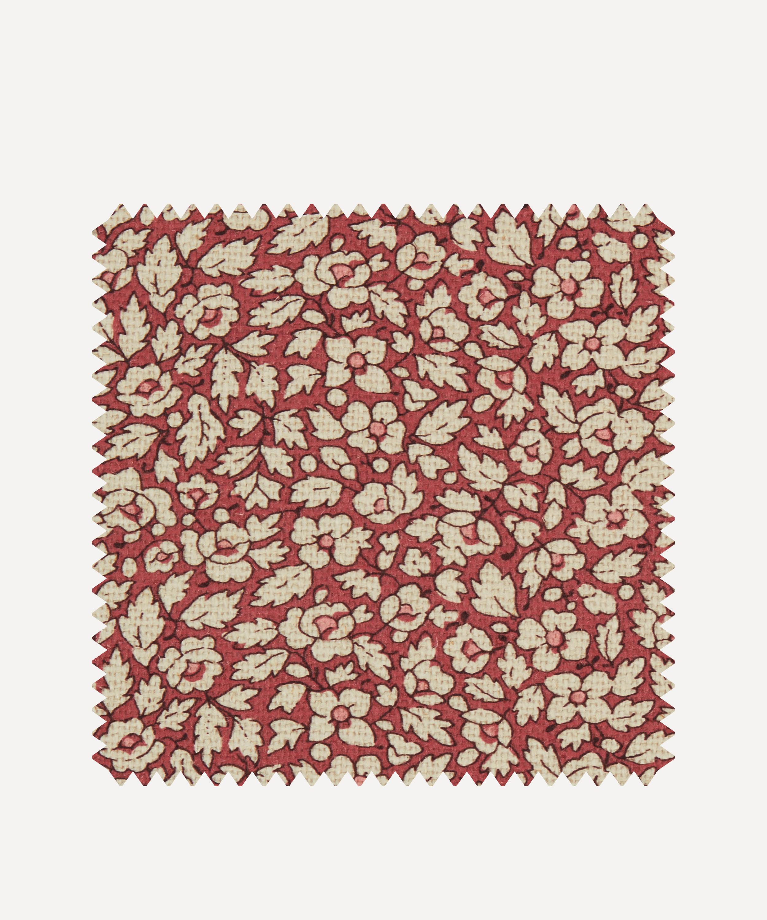 Liberty Interiors - Fabric Swatch - Feather Petals Linen in Red Lac image number 0