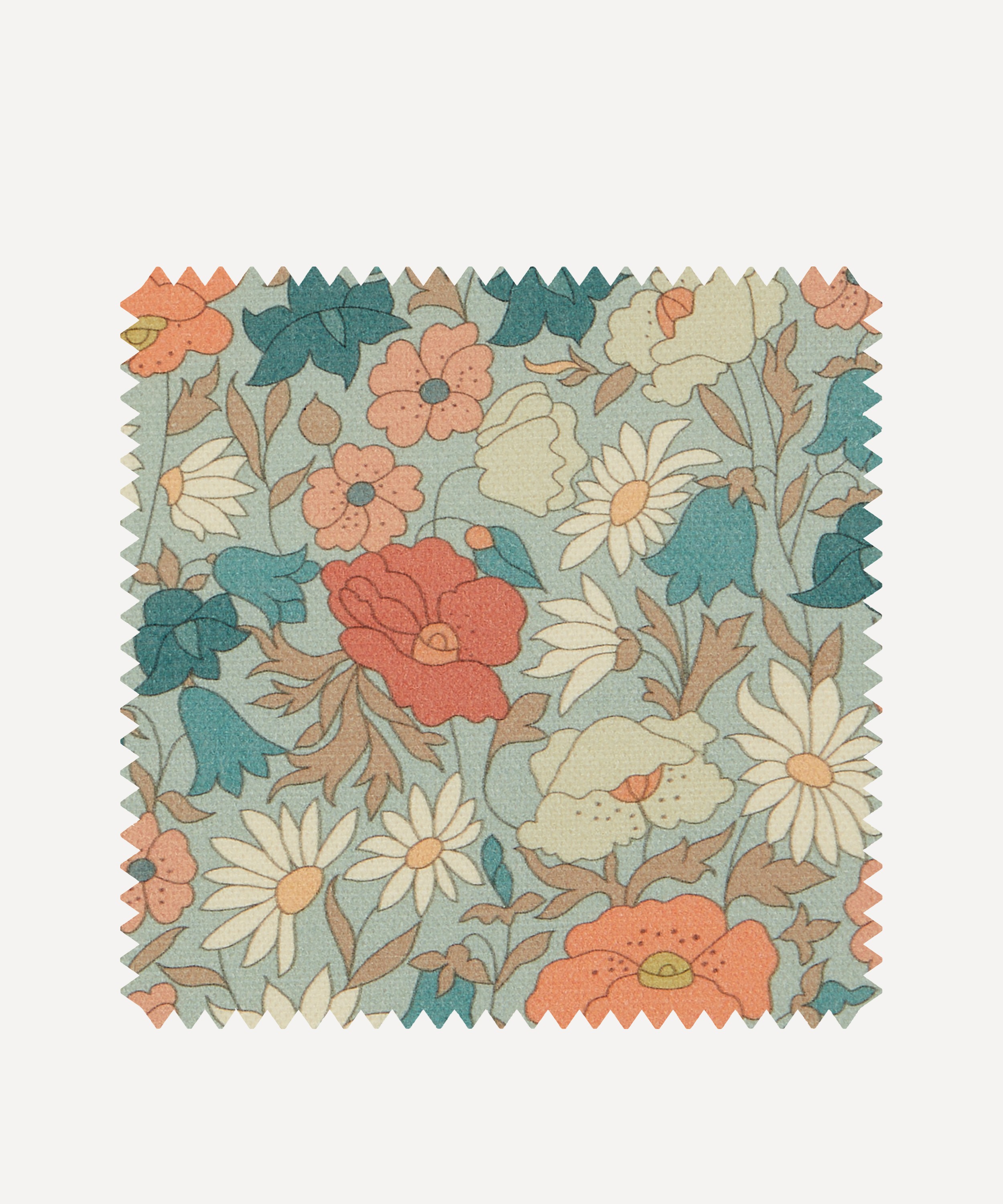 Liberty Interiors - Fabric Swatch - Poppy Meadowfield Cotton in Bullfinch image number 0