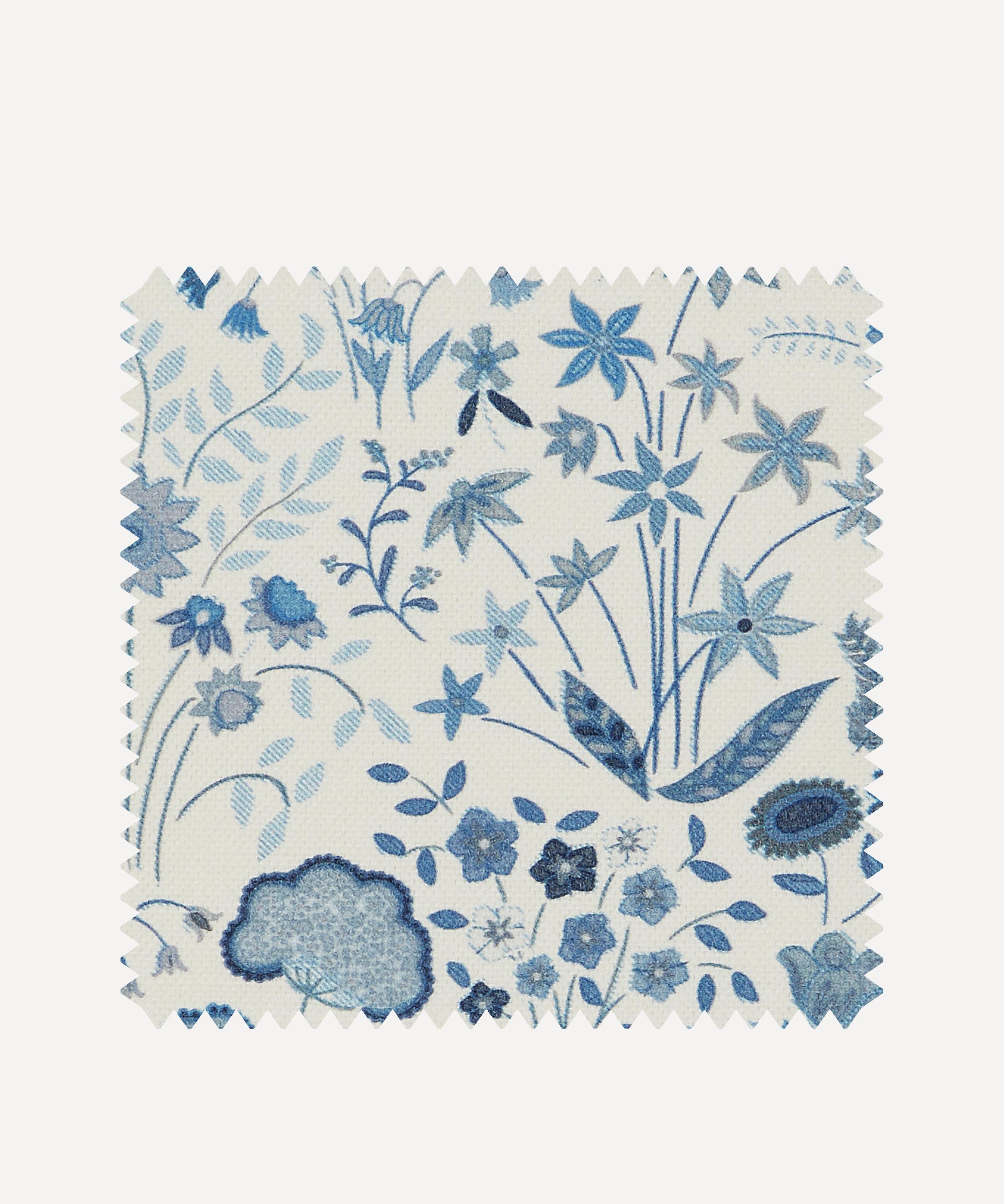 Liberty Interiors - Fabric Swatch - Shepherdly Flowers Cotton in Lapis image number 0