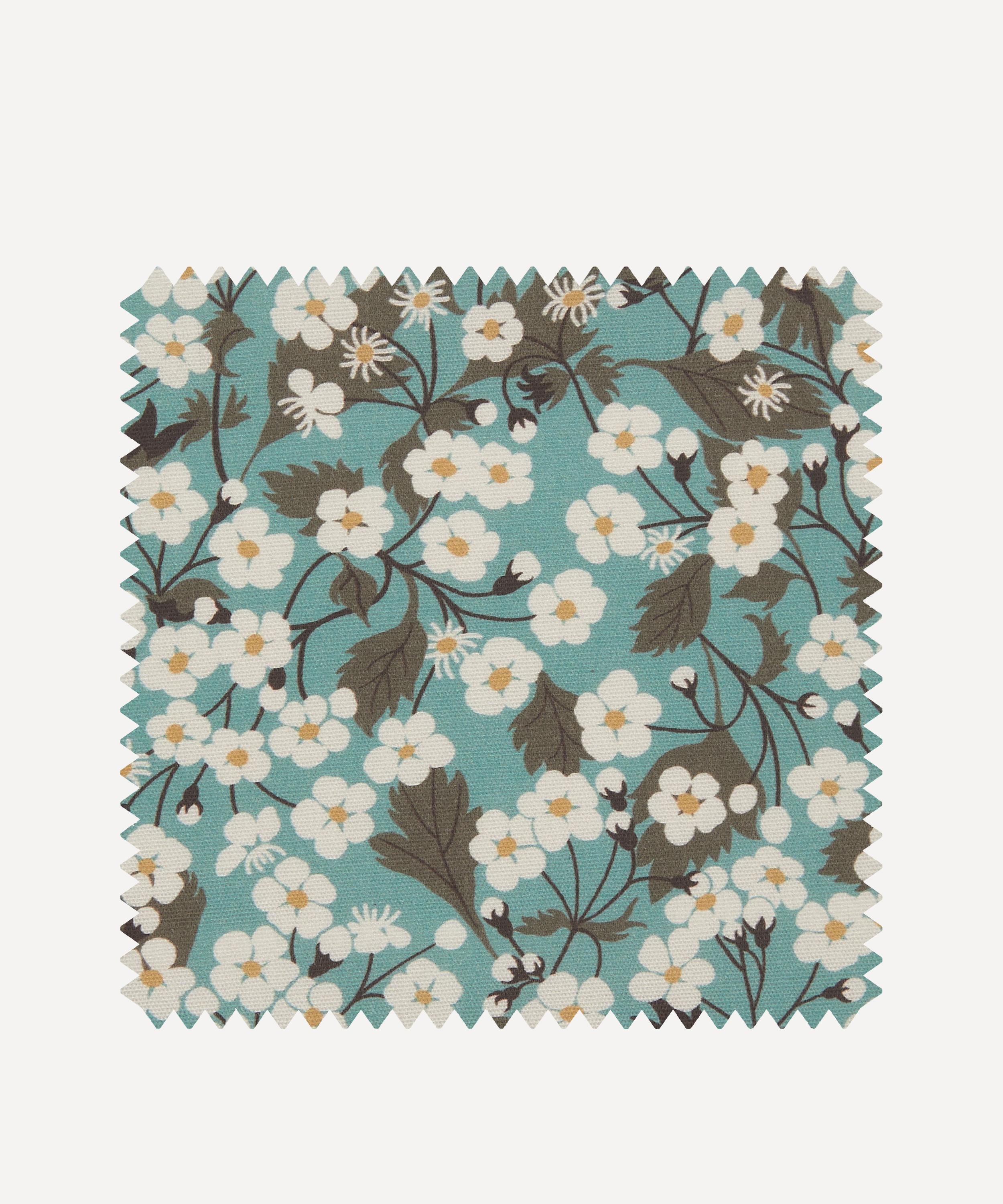 Liberty Interiors - Fabric Swatch - Mitsi Blossom Cotton in Robins Egg image number 0