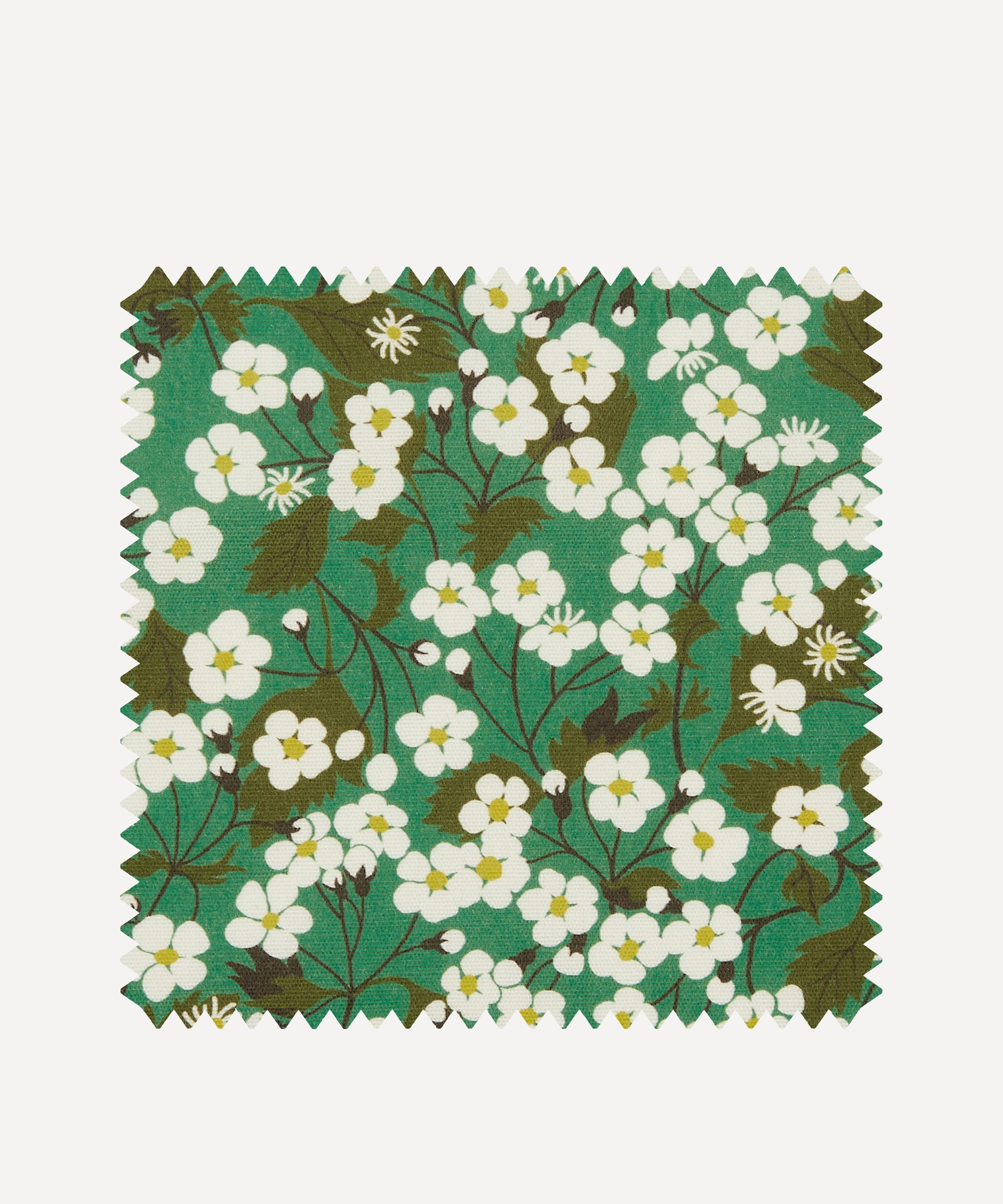 Liberty Interiors - Fabric Swatch - Mitsi Blossom Cotton in Jade image number 0