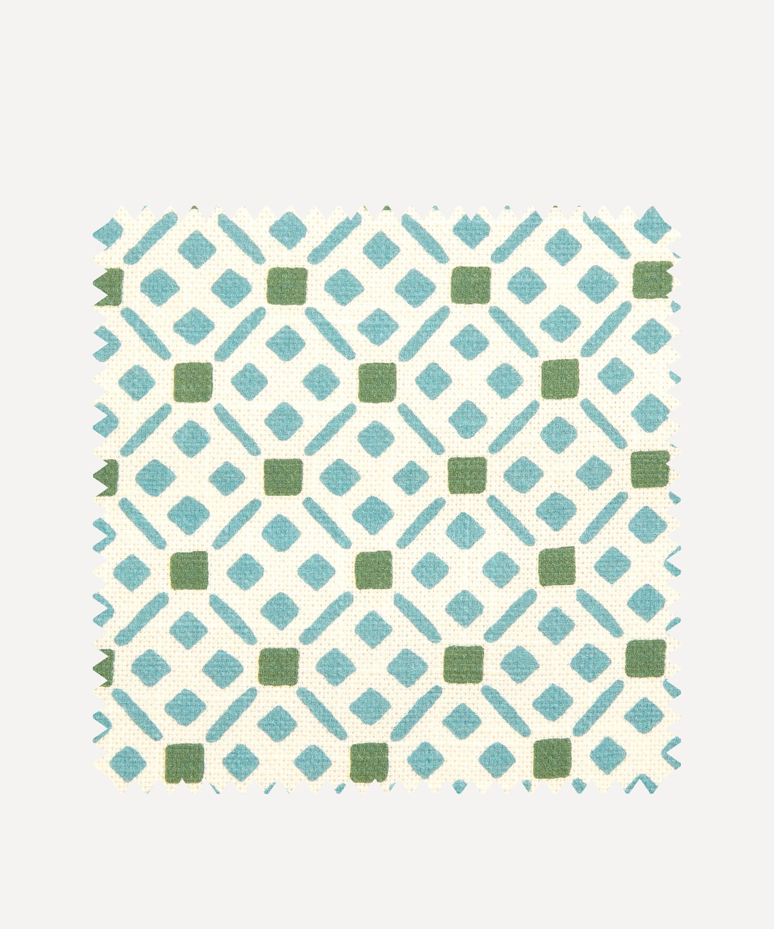 Liberty Interiors - Fabric Swatch - Tapestry Trellis Cotton in Purslane image number 0
