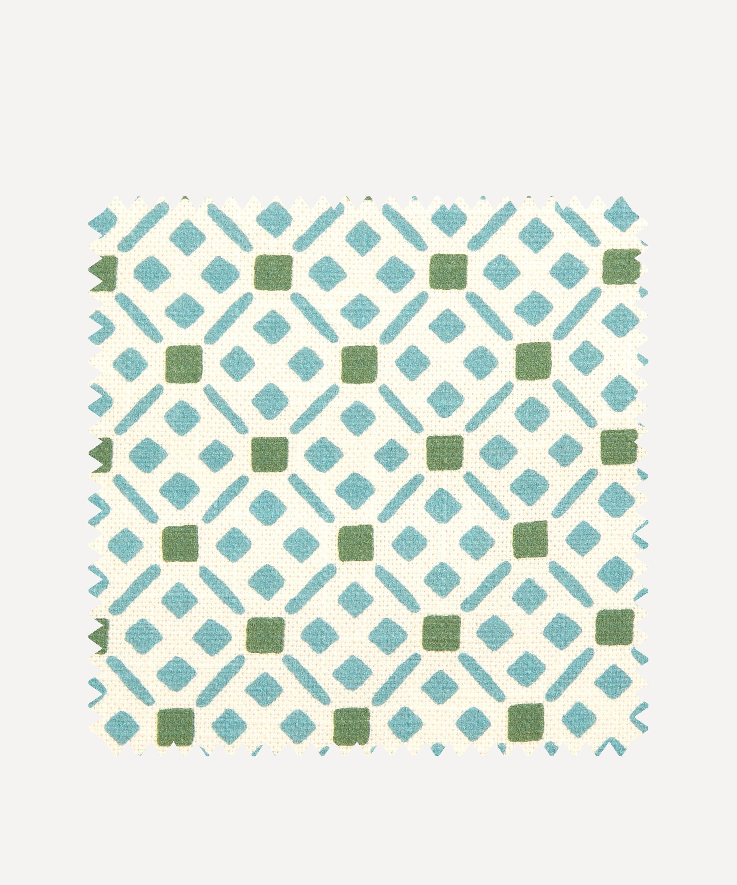 Liberty Interiors - Fabric Swatch - Tapestry Trellis Cotton in Purslane image number 0