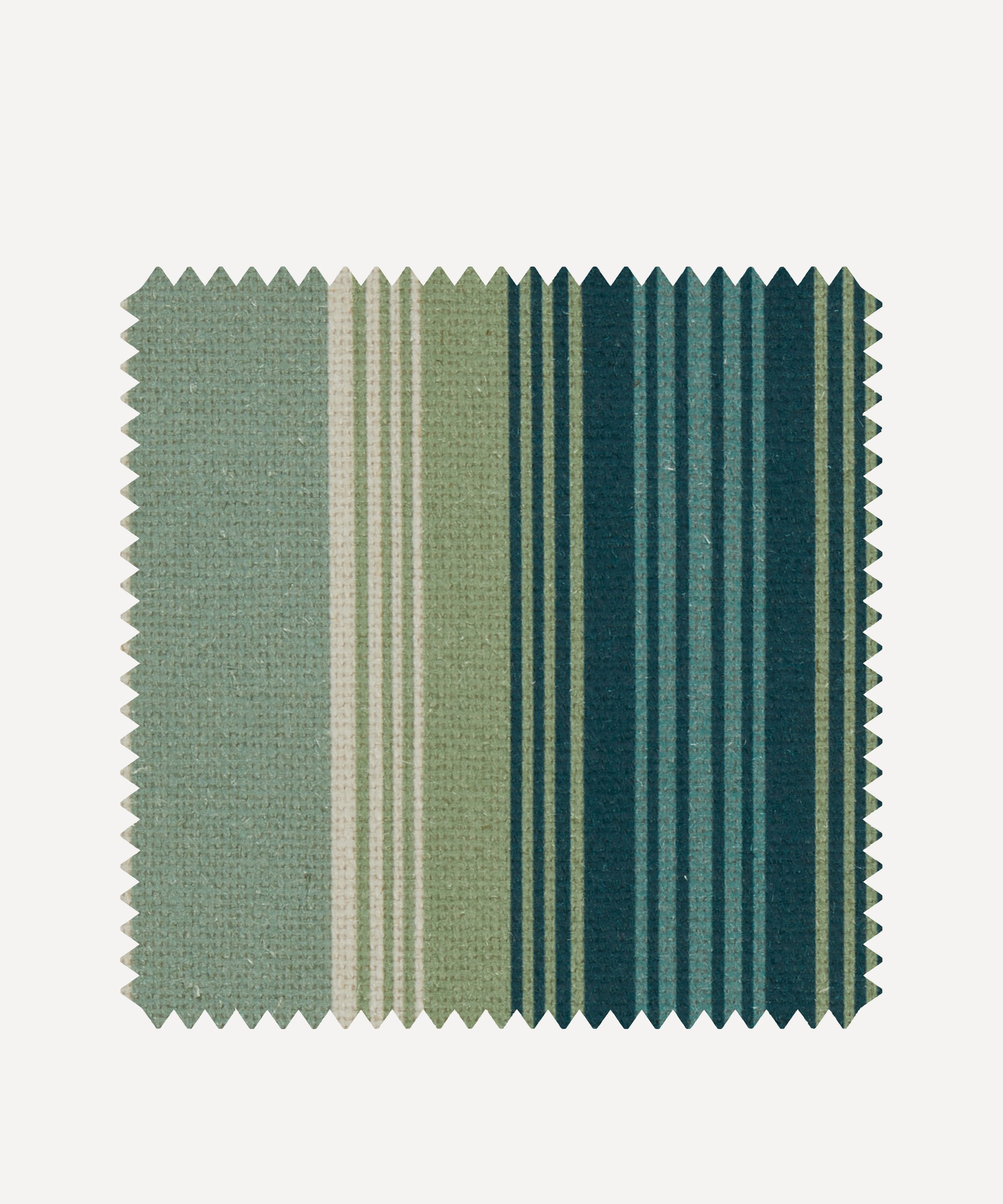 Liberty Interiors - Fabric Swatch - Art Stripe Linen in Jade image number 0