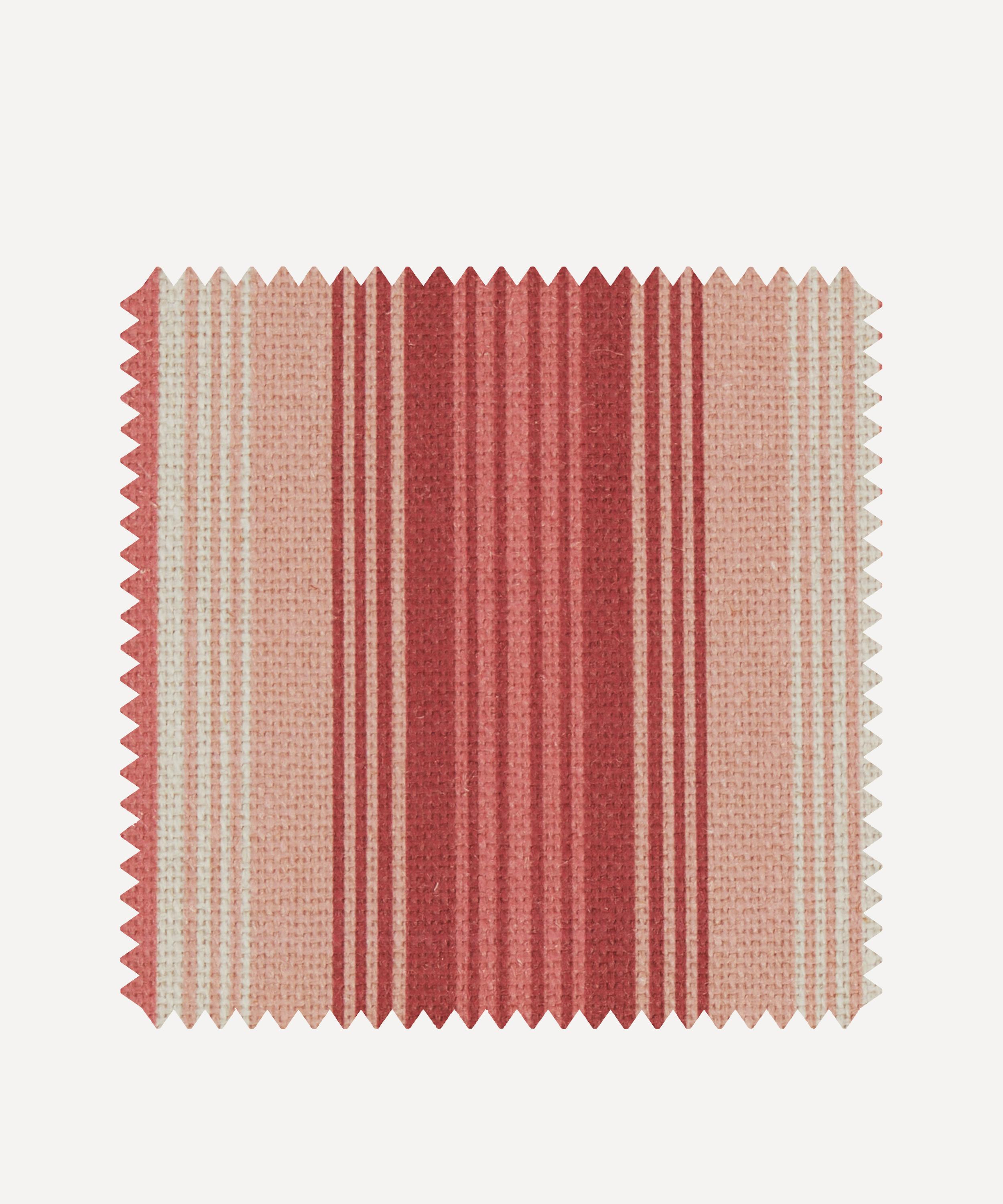 Liberty Interiors - Fabric Swatch - Art Stripe Linen in Lacquer