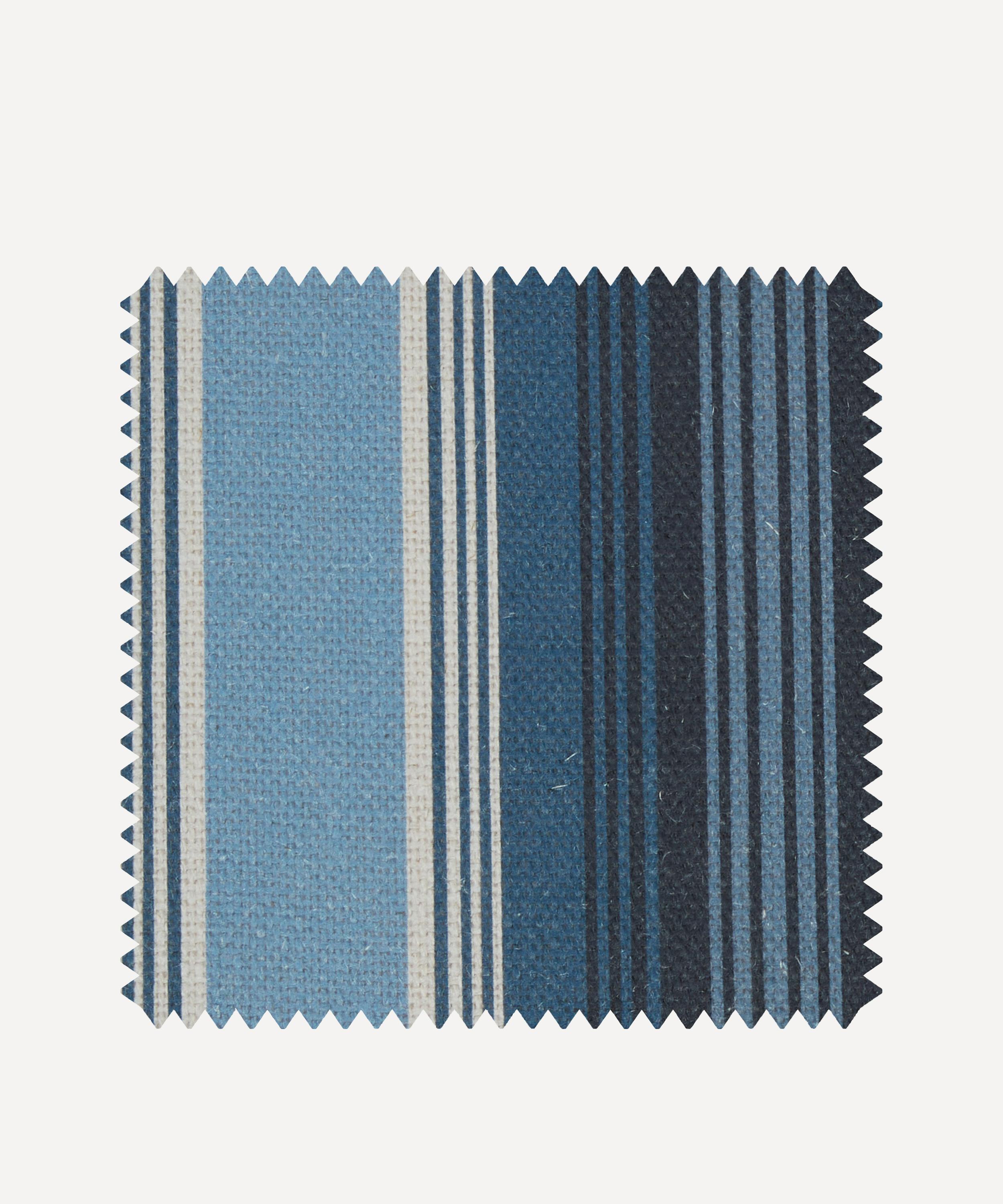 Liberty Interiors - Fabric Swatch - Art Stripe Linen in Ink image number 0