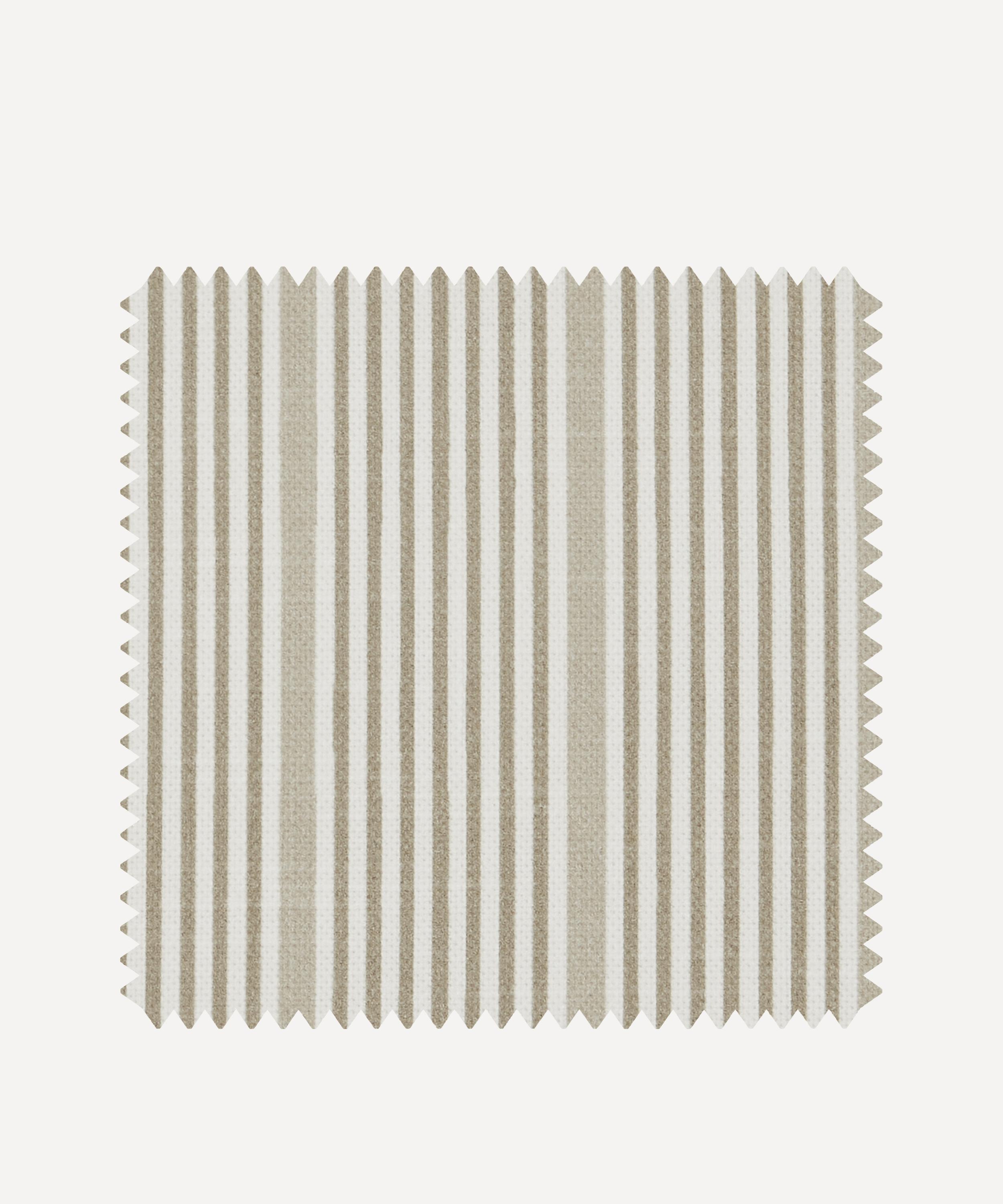 Liberty Interiors - Fabric Swatch - Park Stripe Cotton in Flax image number 0