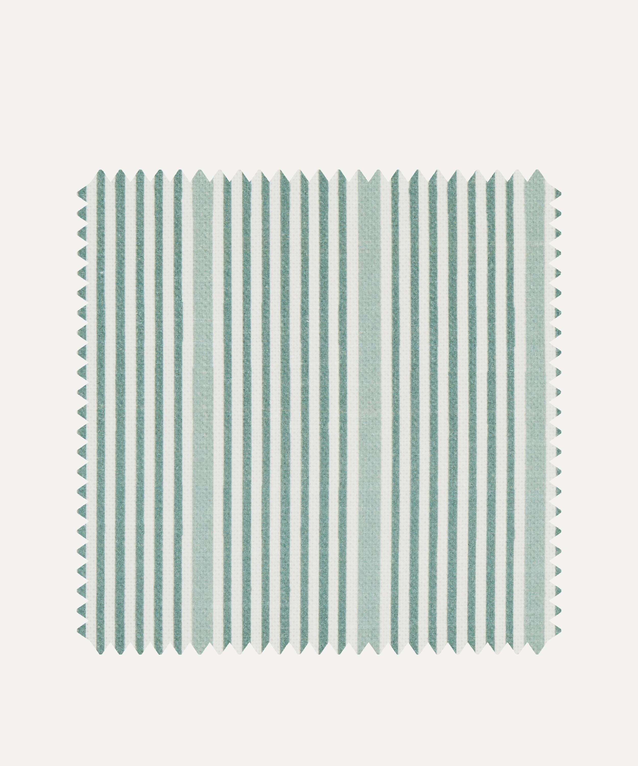 Liberty Interiors - Fabric Swatch - Park Stripe Cotton in Salvia image number 0