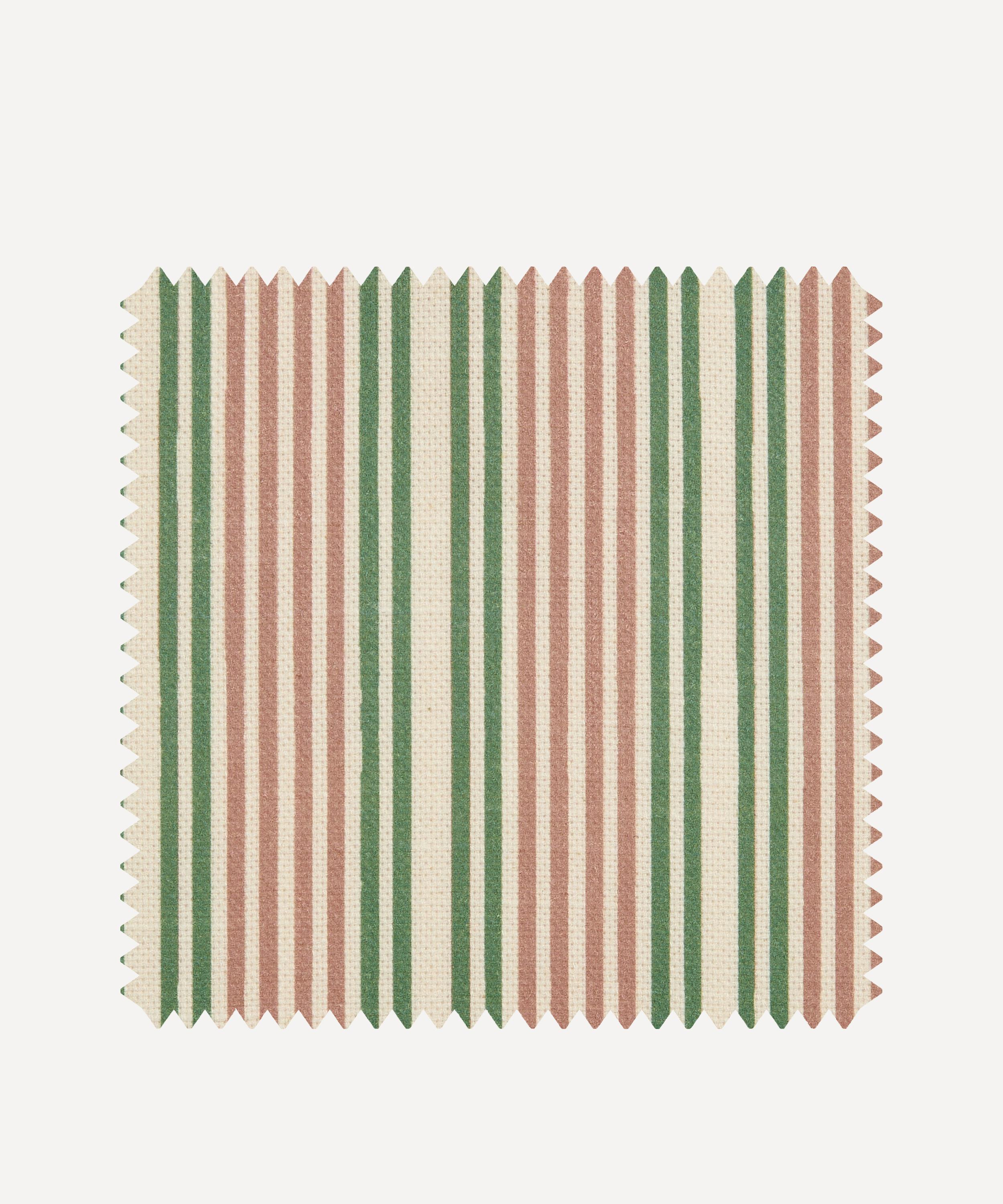 Liberty Interiors - Fabric Swatch - Regent Stripe Cotton in Fern Pink image number 0