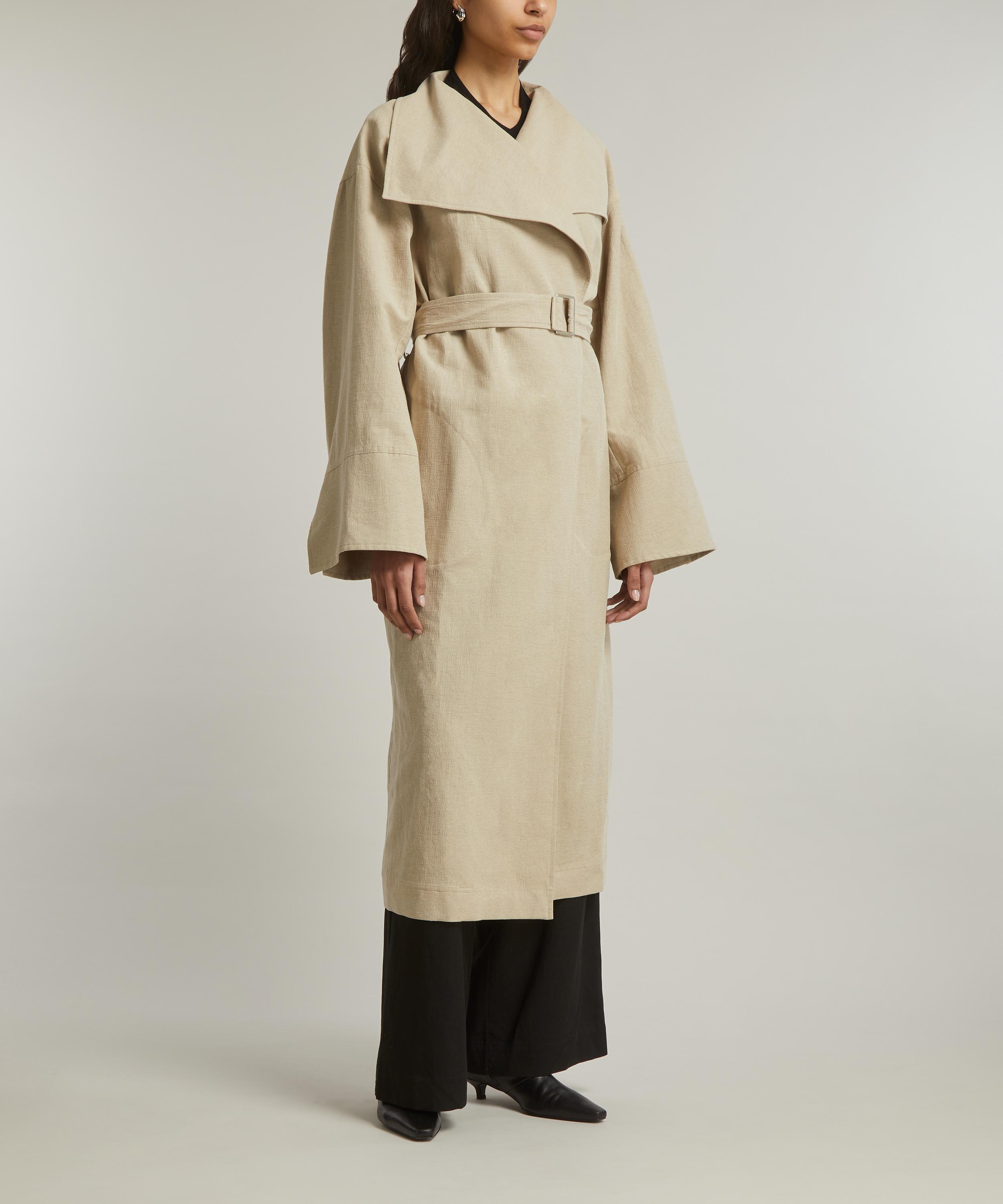 Toteme - Signature Linen Trench Coat image number 2