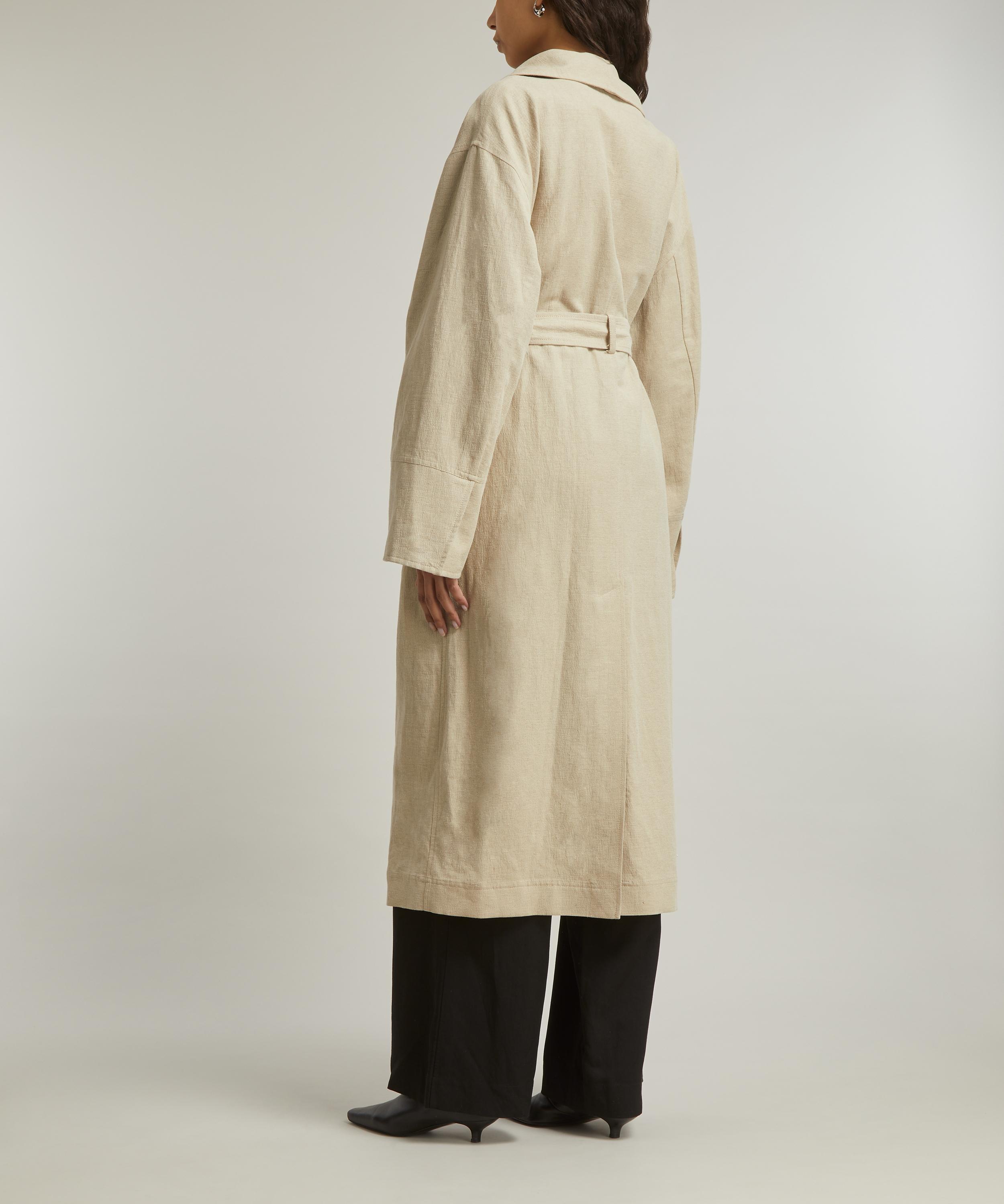 Toteme - Signature Linen Trench Coat image number 3